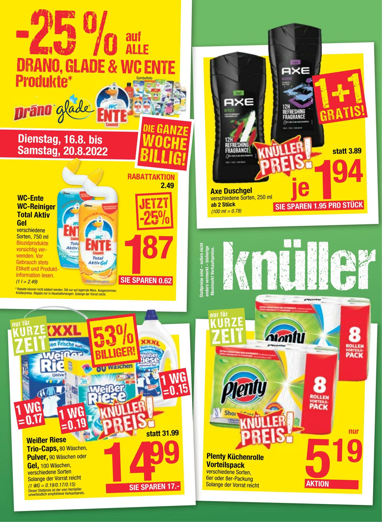 Prospekt Maximarkt 16.08.2022 - 20.08.2022