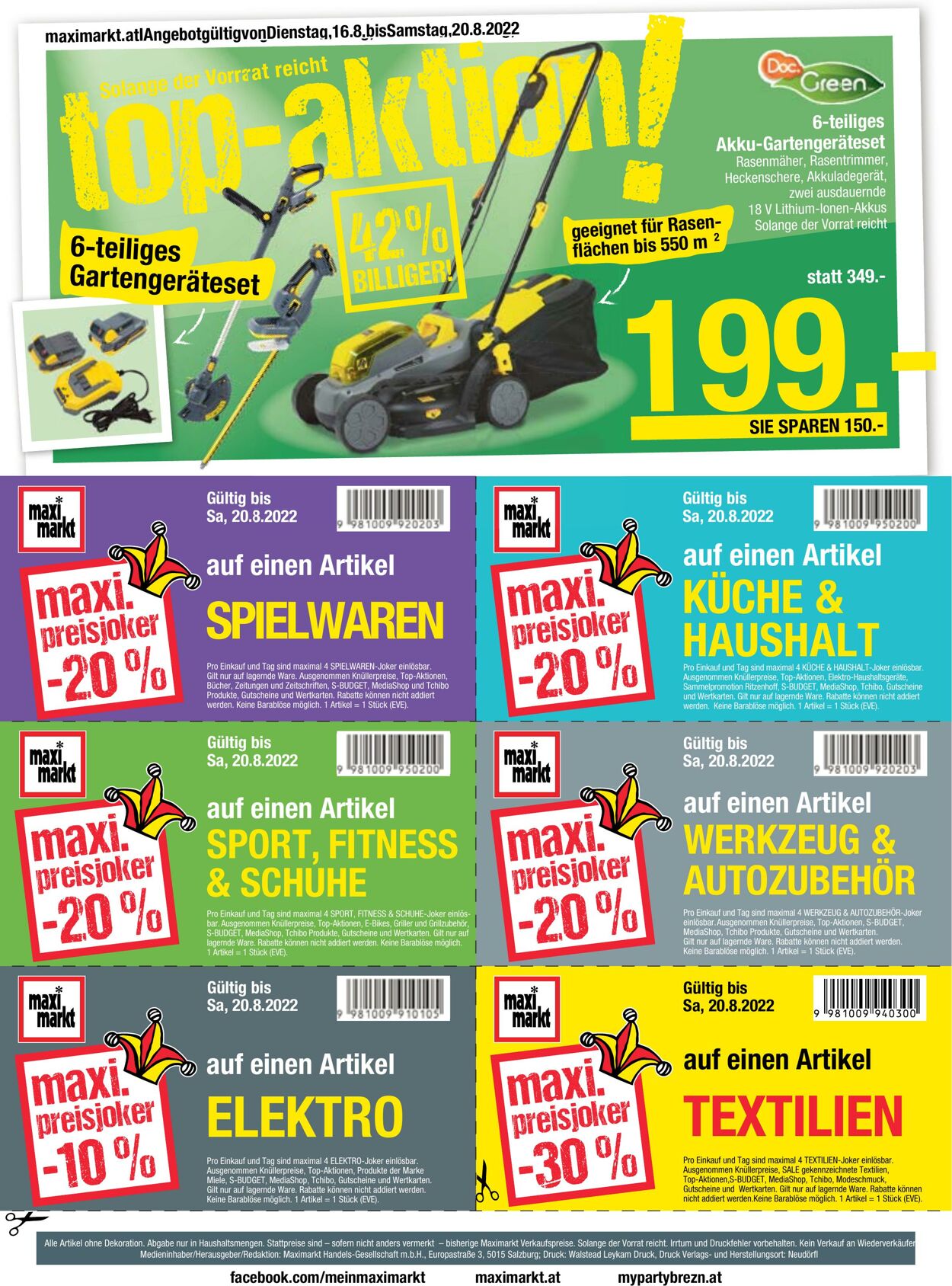 Prospekt Maximarkt 16.08.2022 - 20.08.2022