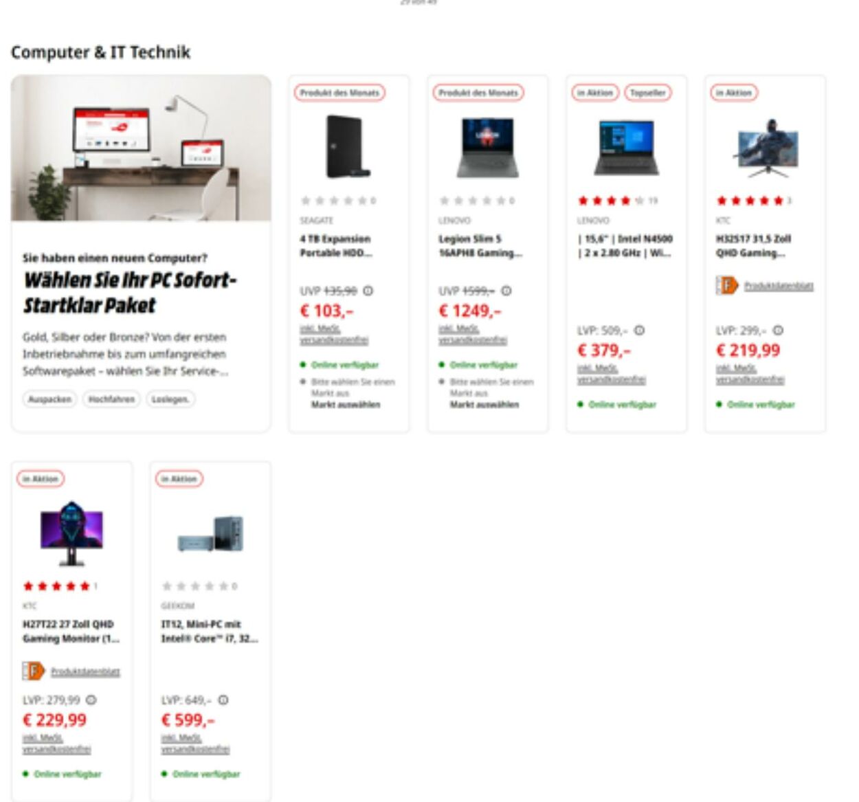 Prospekt Media Markt 22.07.2024 - 01.08.2024