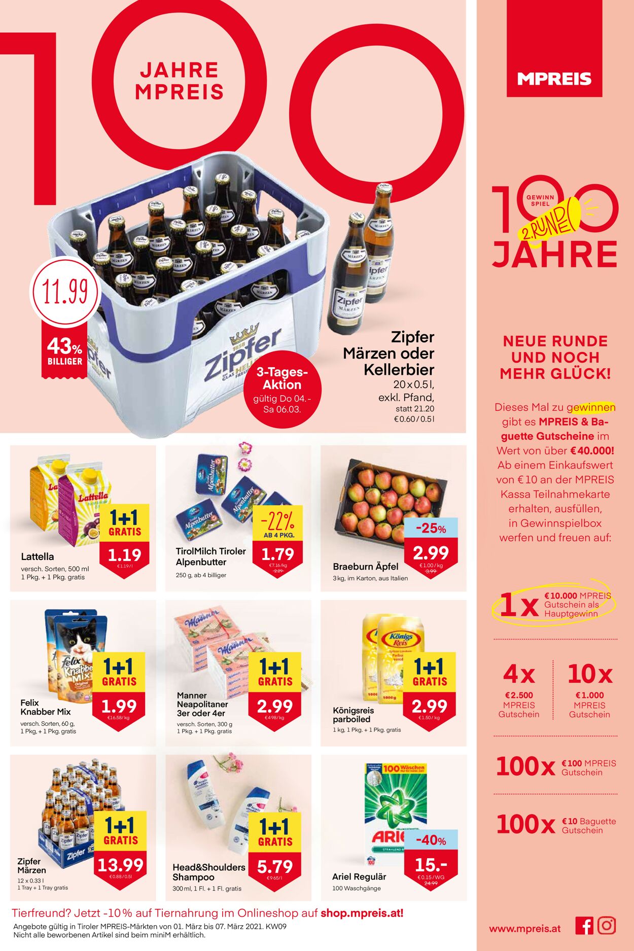 Prospekt MPREIS 01.03.2021 - 06.03.2021