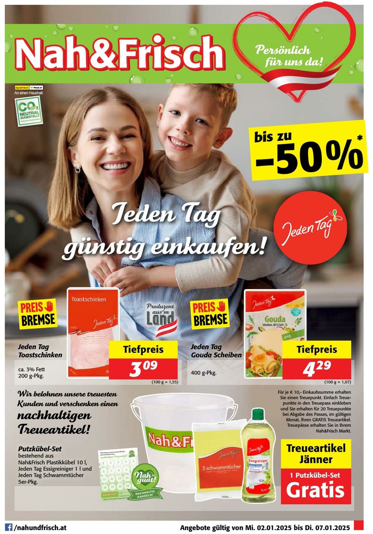 Prospekt Nah Frisch - Angebote Woche 1 2 Jän, 2024 - 7 Jän, 2025