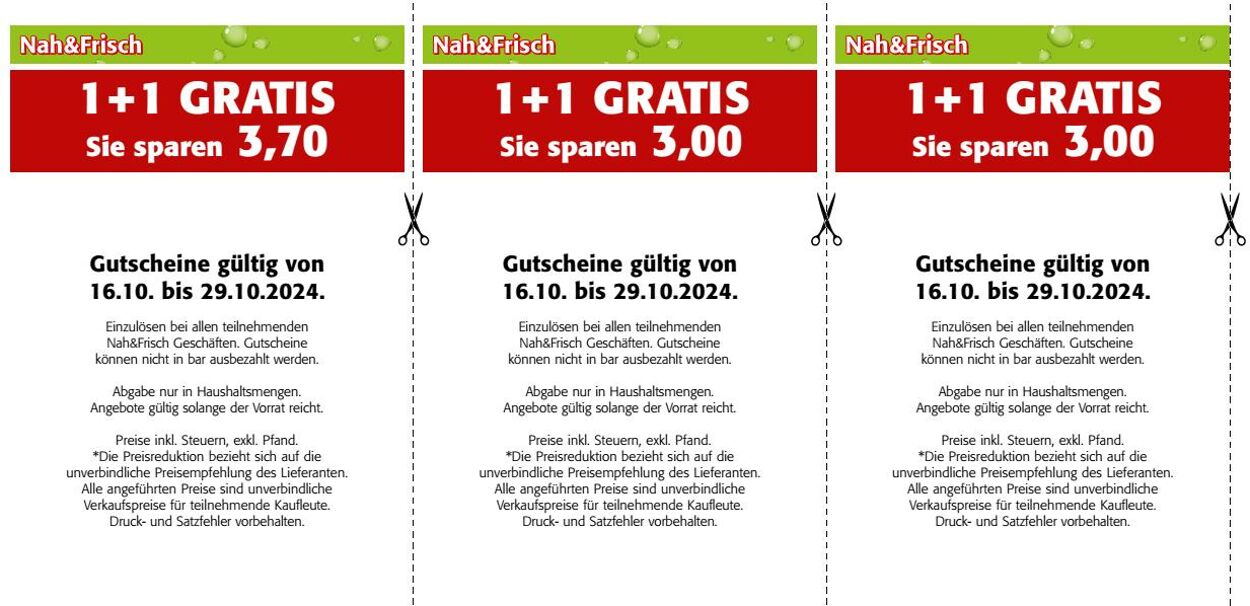 Prospekt Nah Frisch 16.10.2024 - 29.10.2024