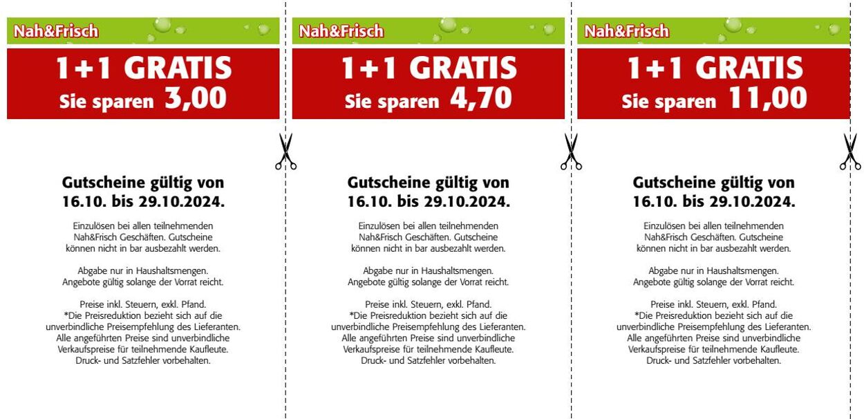 Prospekt Nah Frisch 16.10.2024 - 29.10.2024