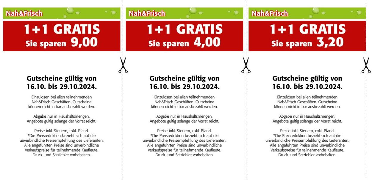 Prospekt Nah Frisch 16.10.2024 - 29.10.2024