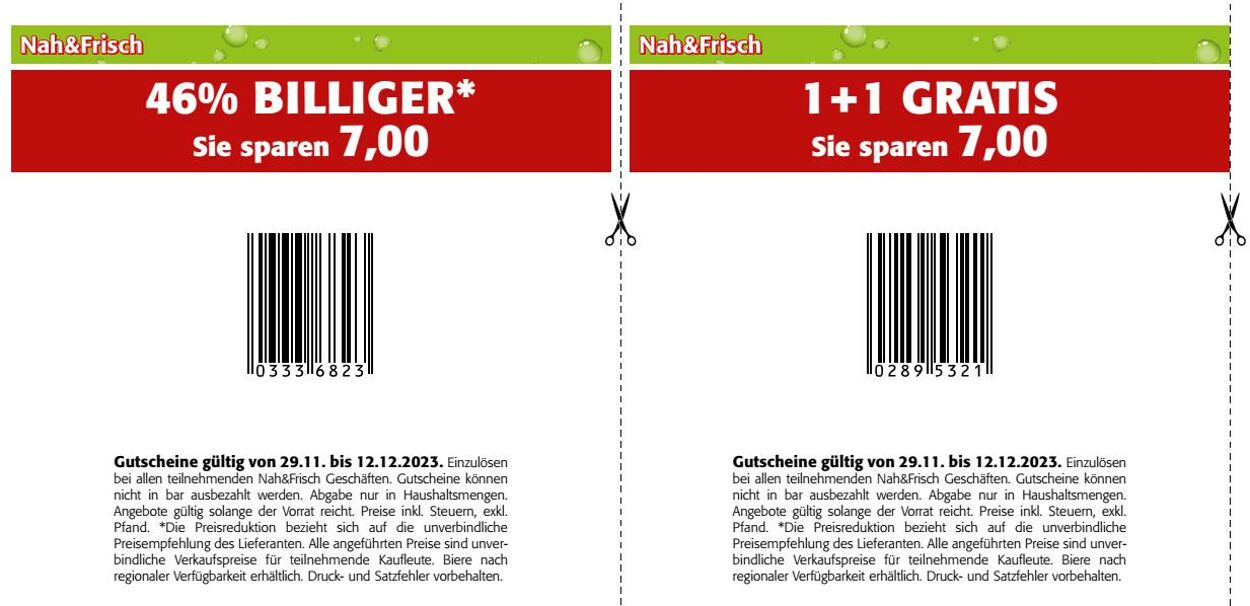 Prospekt Nah Frisch 29.11.2023 - 12.12.2023