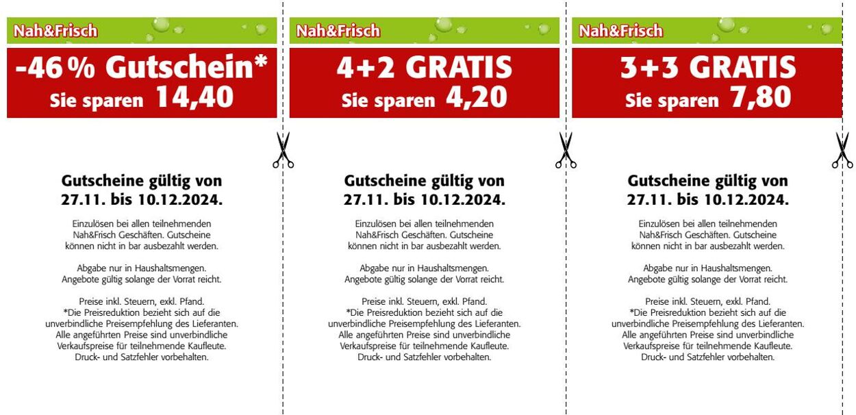 Prospekt Nah Frisch 27.11.2024 - 10.12.2024