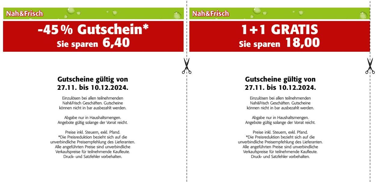 Prospekt Nah Frisch 27.11.2024 - 10.12.2024