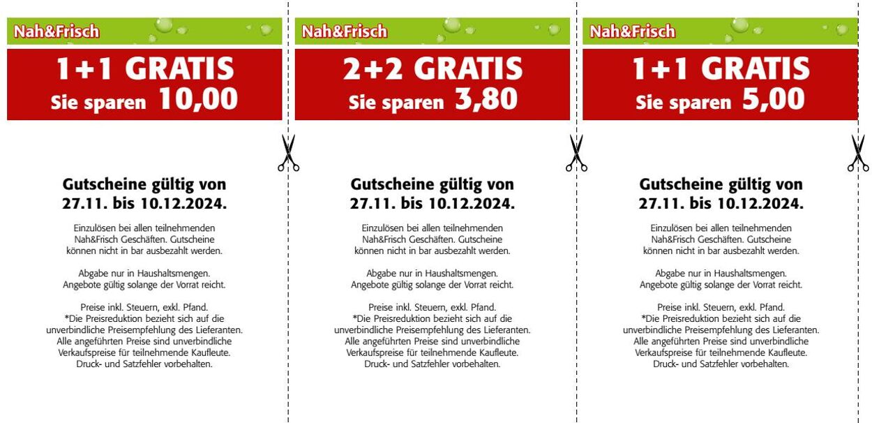 Prospekt Nah Frisch 27.11.2024 - 10.12.2024