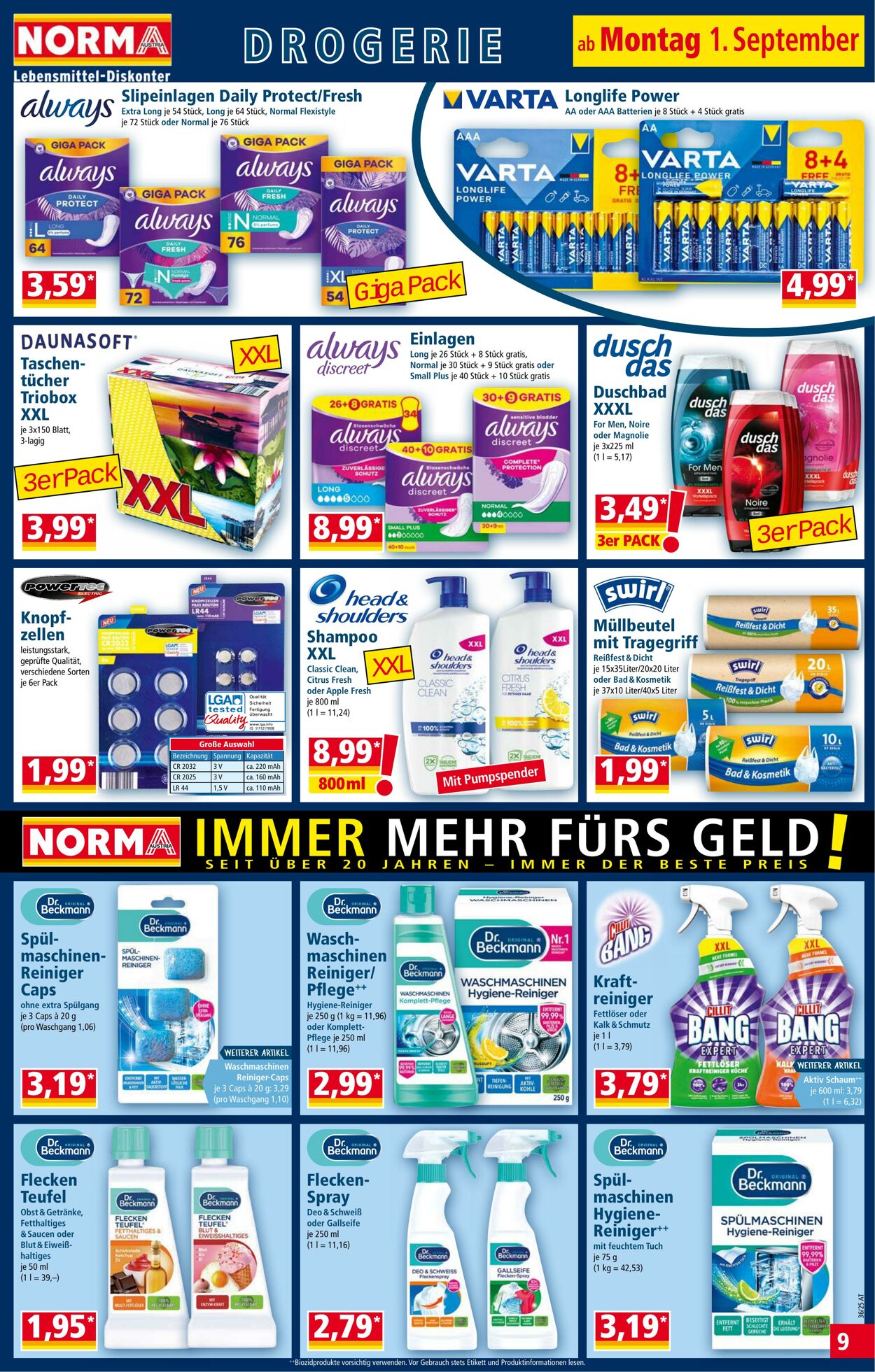 Prospekt Norma 01.09.2025 - 07.09.2025