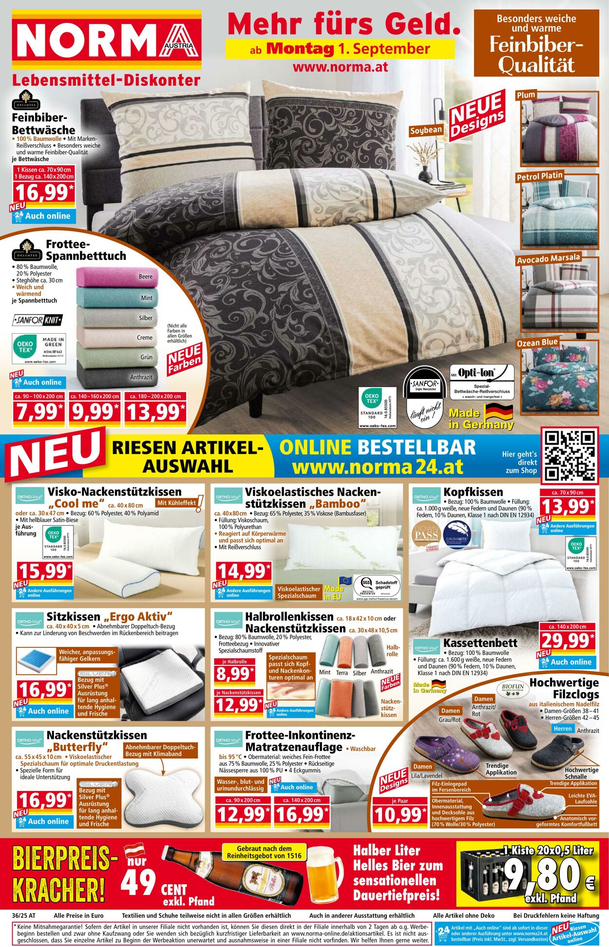 Prospekt Norma - Angebote für die Woche ab Montag, 01.09.
Prospekt teilen: 1 Sep, 2025 - 7 Sep, 2025