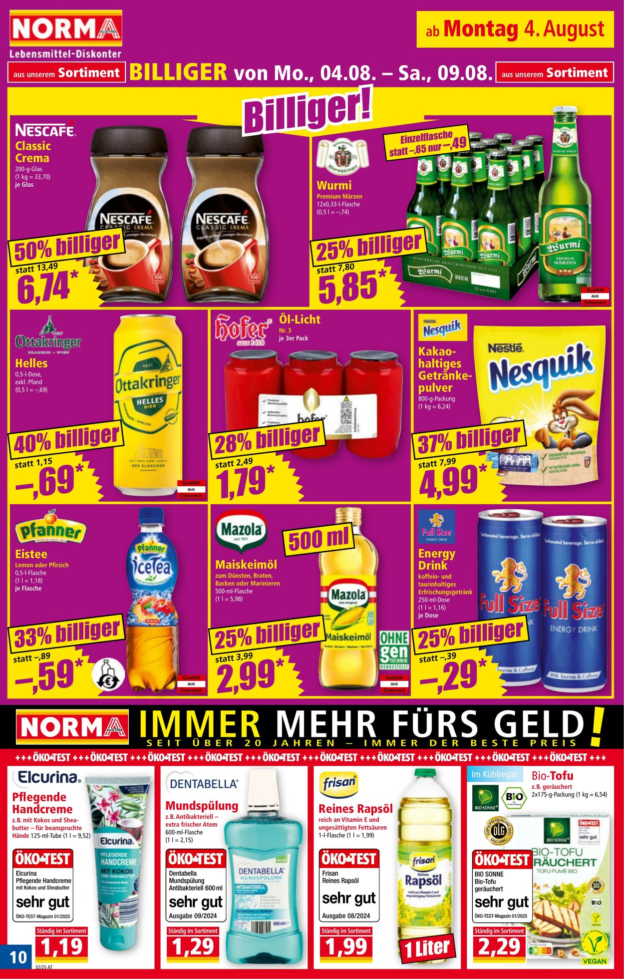 Prospekt Norma 04.08.2025 - 10.08.2025