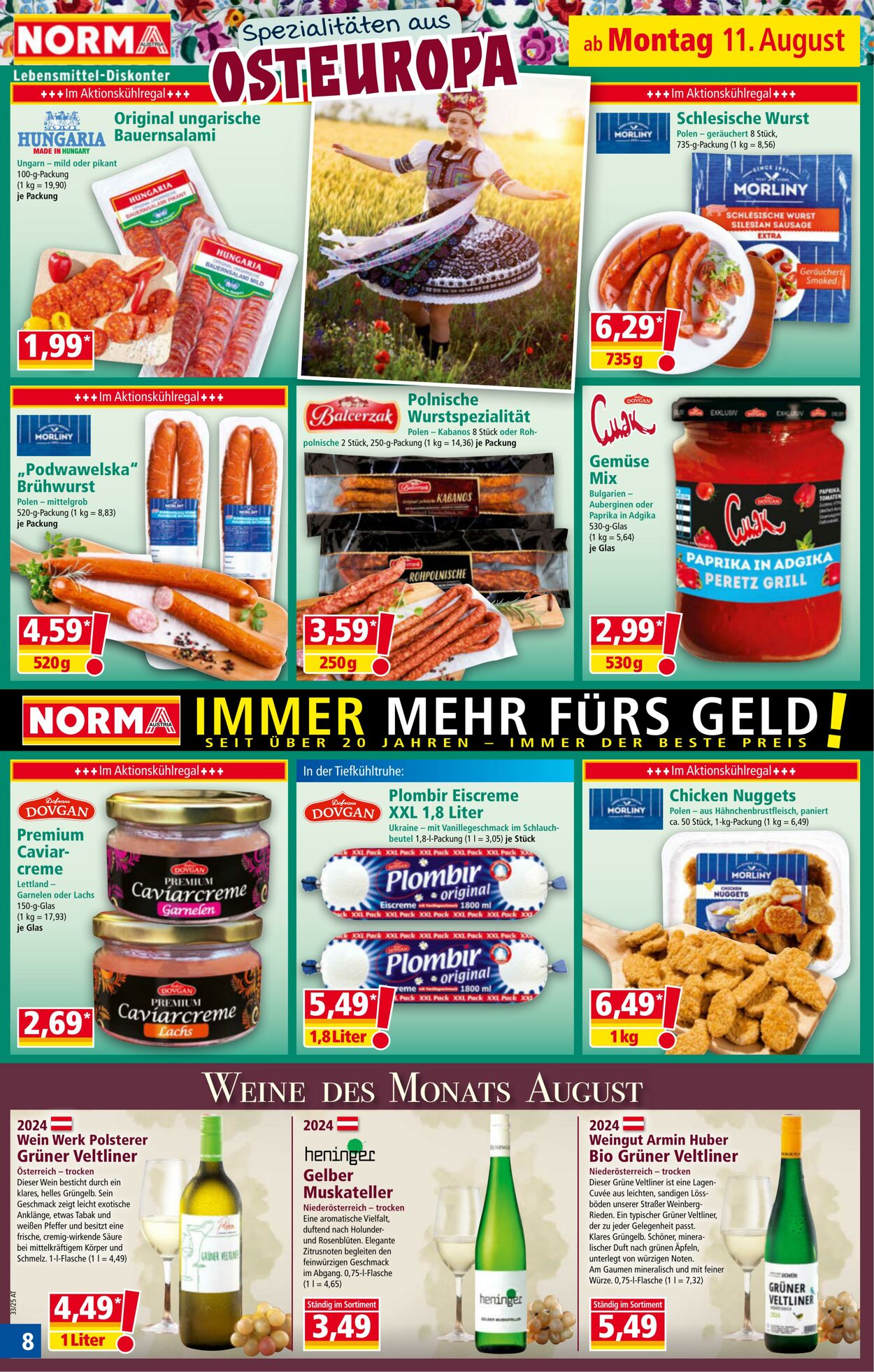 Prospekt Norma 11.08.2025 - 17.08.2025