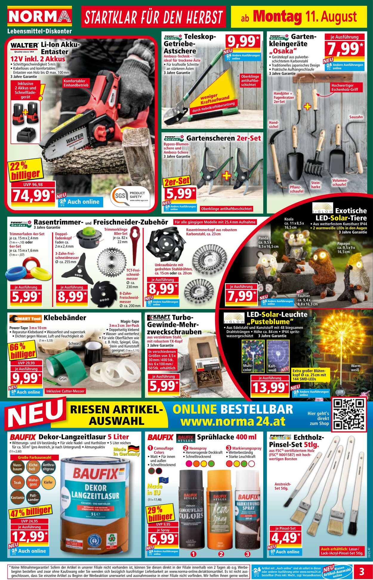 Prospekt Norma 11.08.2025 - 17.08.2025