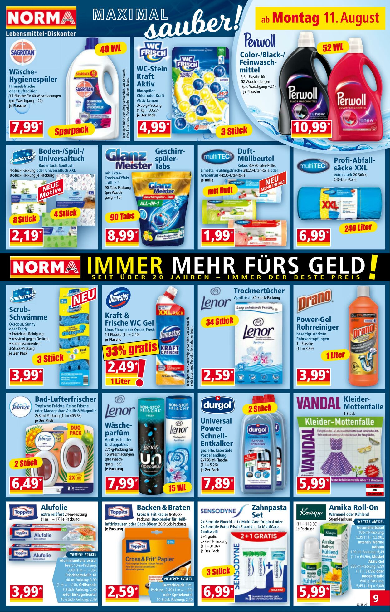 Prospekt Norma 11.08.2025 - 17.08.2025