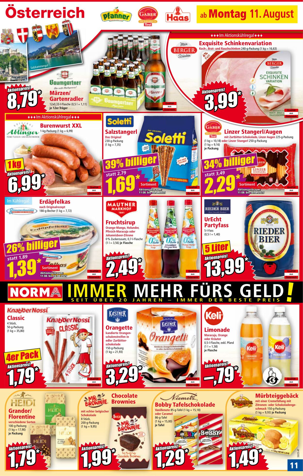 Prospekt Norma 11.08.2025 - 17.08.2025