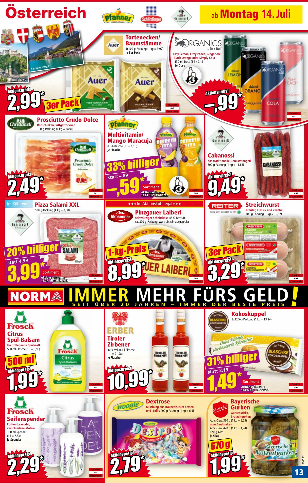 Prospekt Norma 14.07.2025 - 20.07.2025