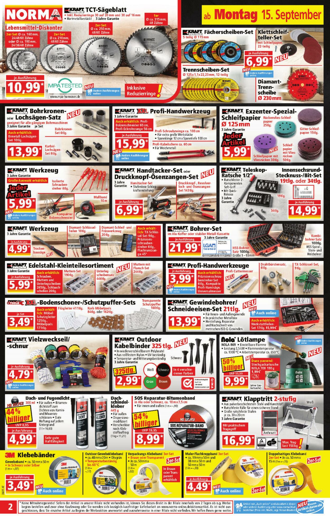 Prospekt Norma 15.09.2025 - 21.09.2025