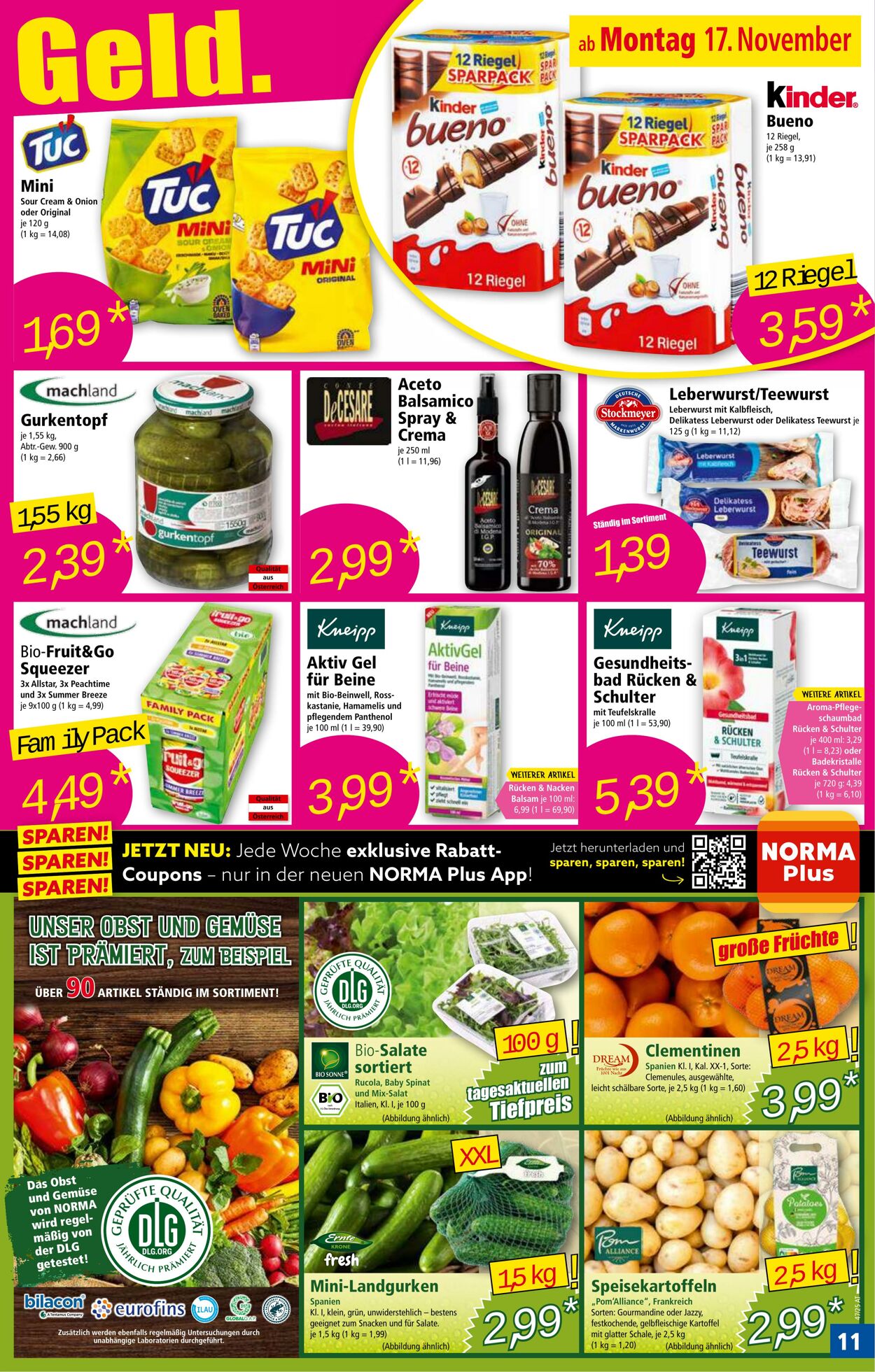 Prospekt Norma 17.11.2025 - 23.11.2025