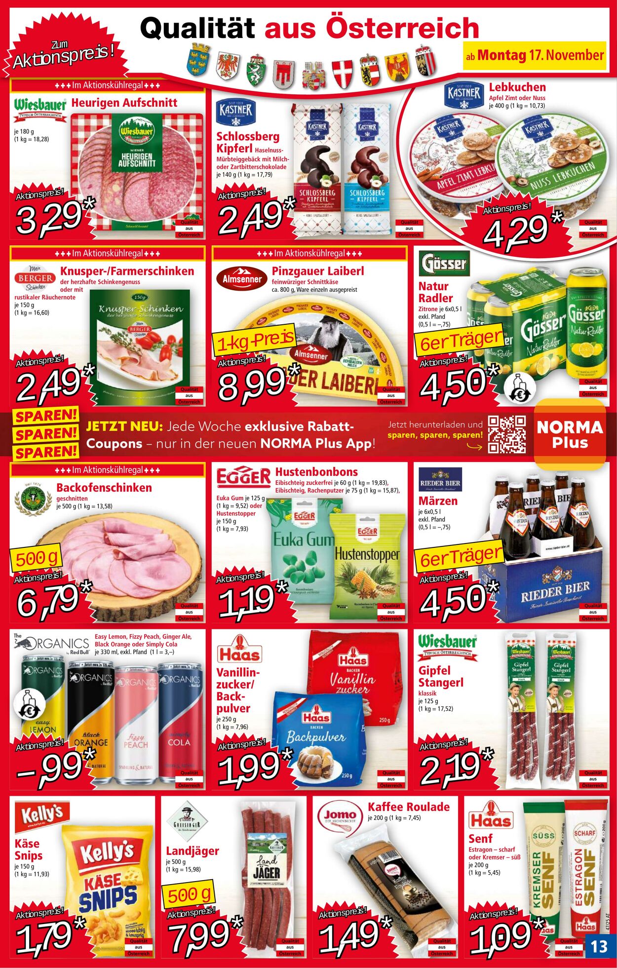 Prospekt Norma 17.11.2025 - 23.11.2025