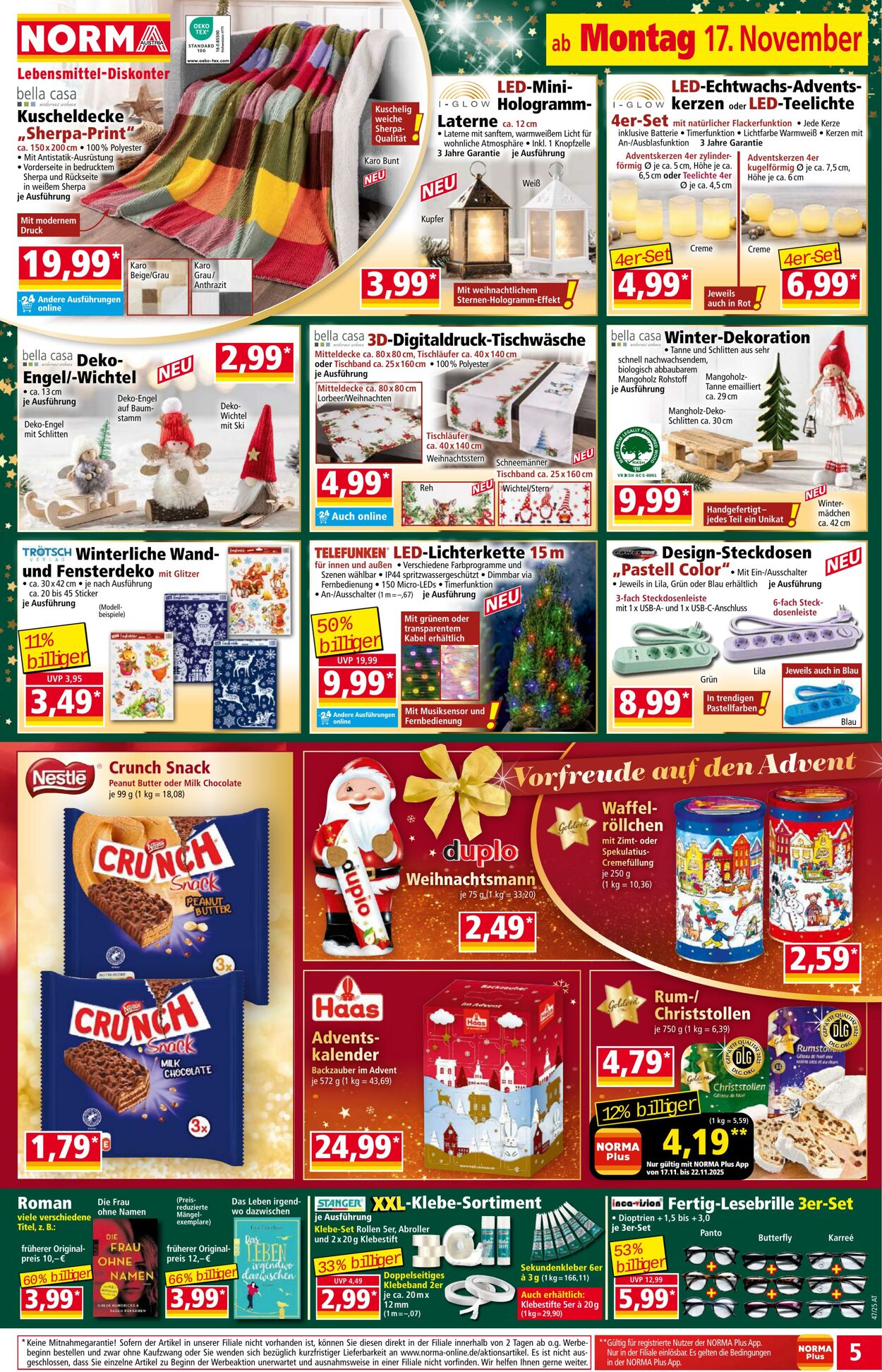 Prospekt Norma 17.11.2025 - 23.11.2025