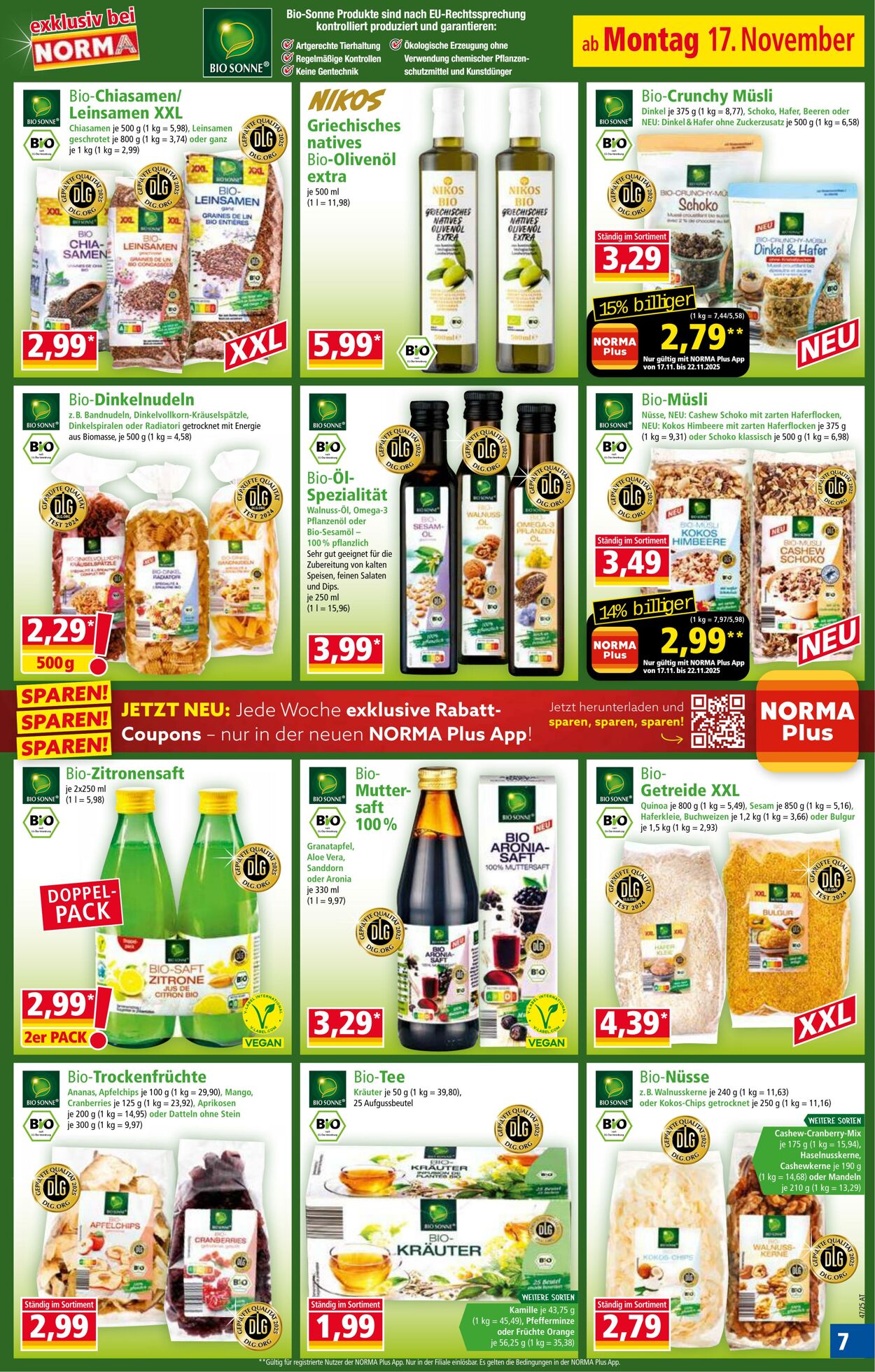 Prospekt Norma 17.11.2025 - 23.11.2025