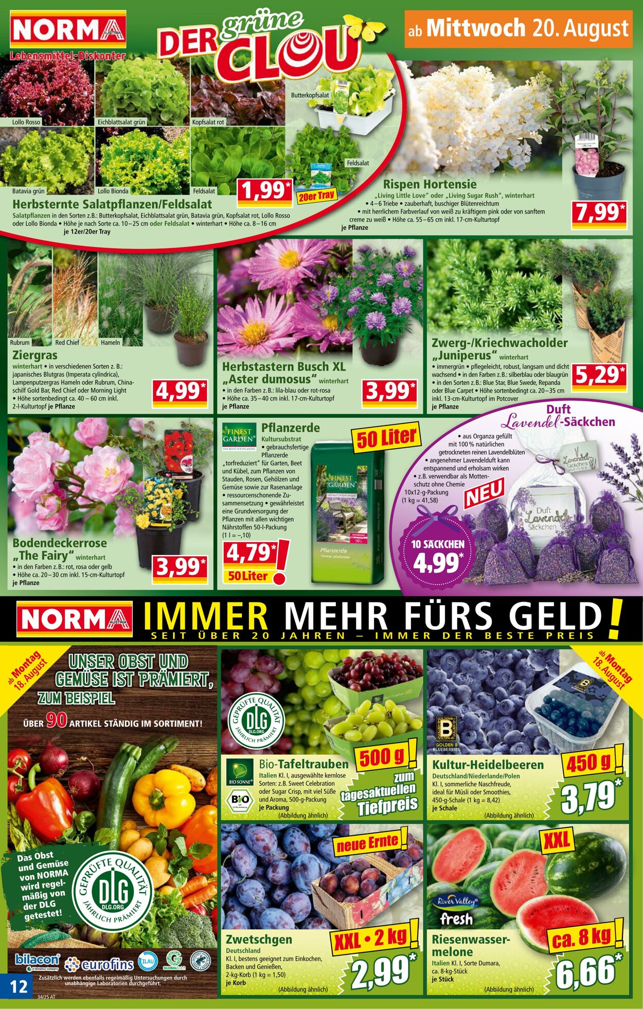 Prospekt Norma 18.08.2025 - 24.08.2025