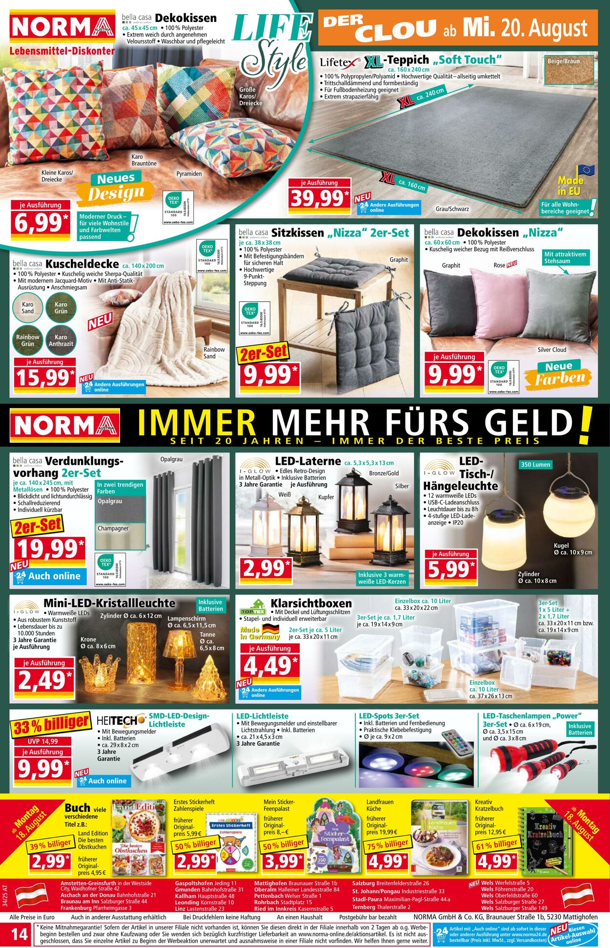 Prospekt Norma 18.08.2025 - 24.08.2025