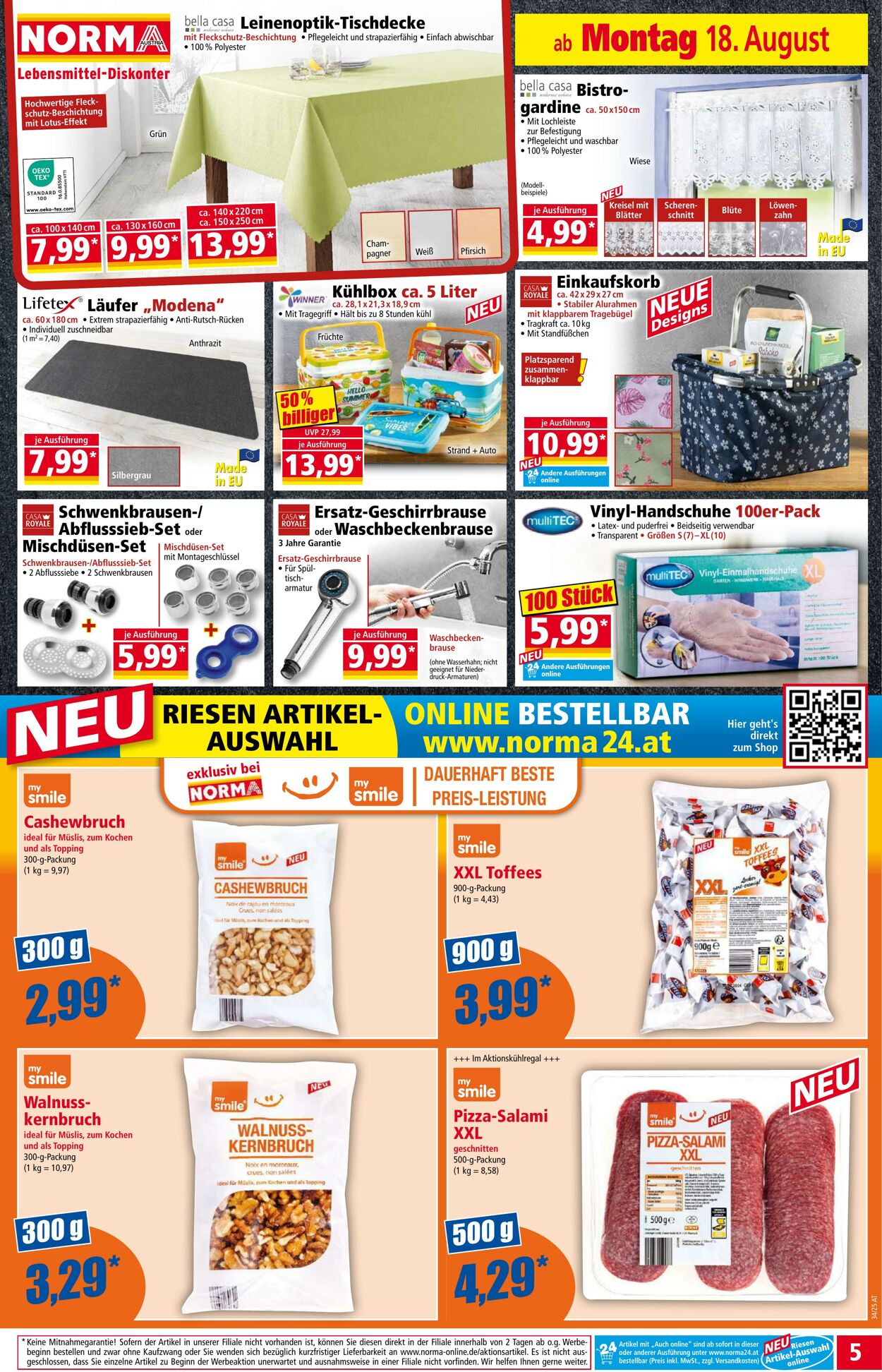 Prospekt Norma 18.08.2025 - 24.08.2025