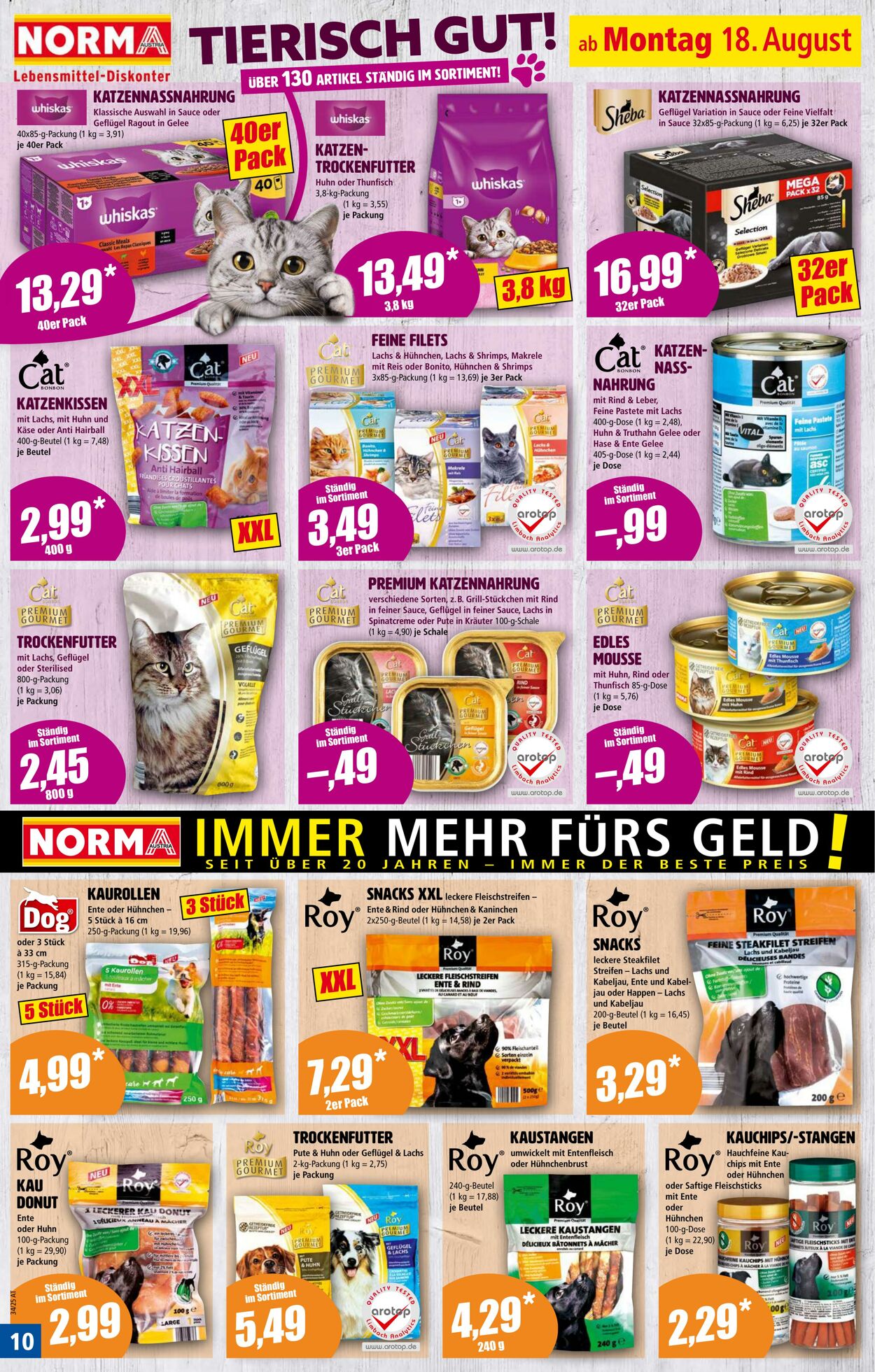 Prospekt Norma 18.08.2025 - 24.08.2025