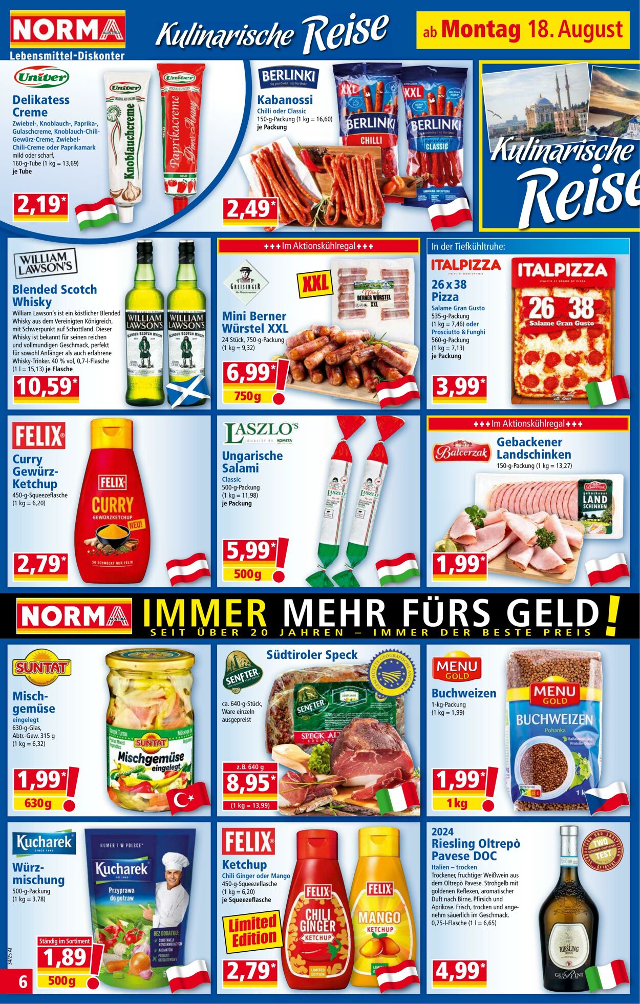Prospekt Norma 18.08.2025 - 24.08.2025