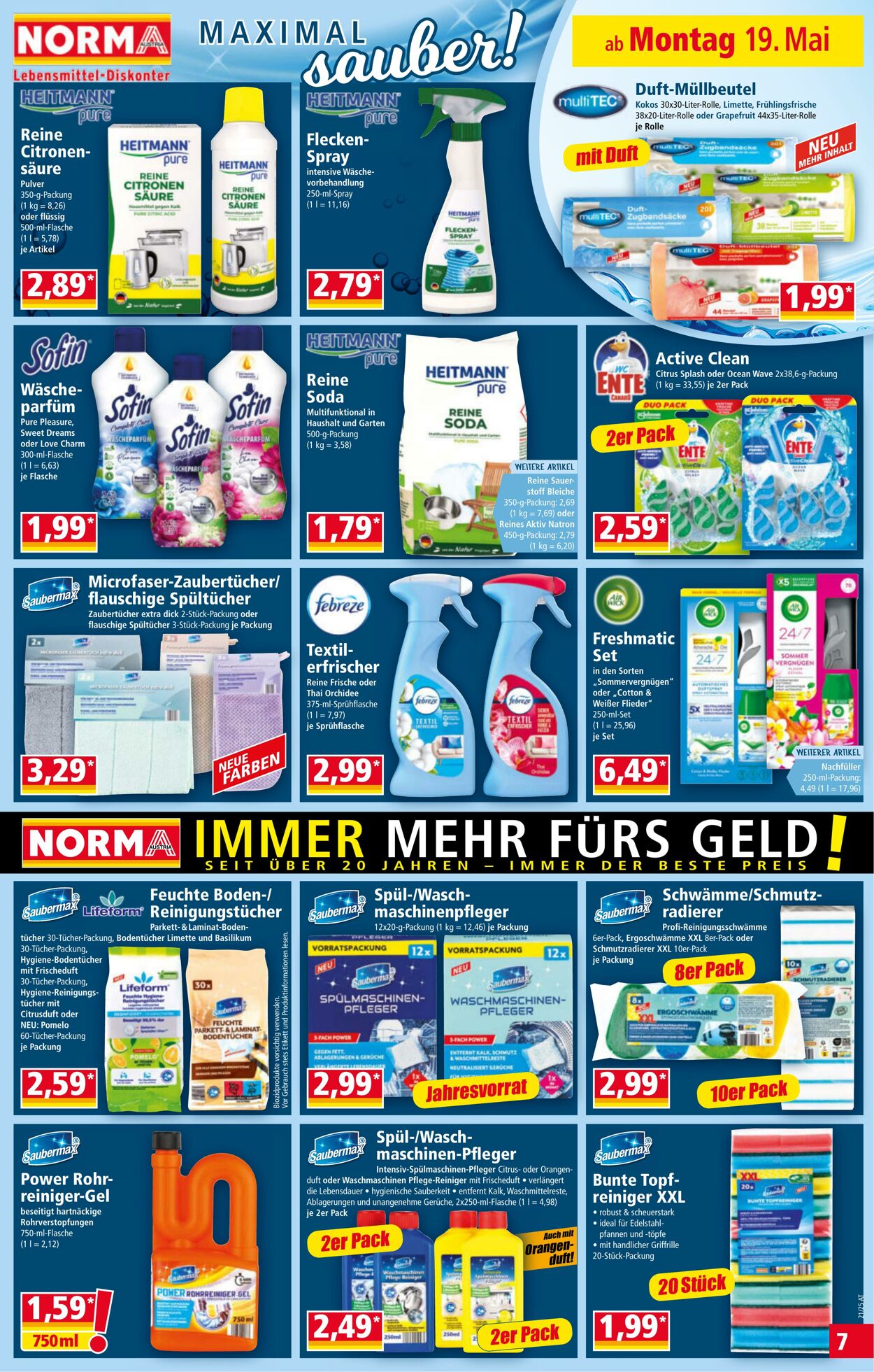 Prospekt Norma 19.05.2025 - 25.05.2025