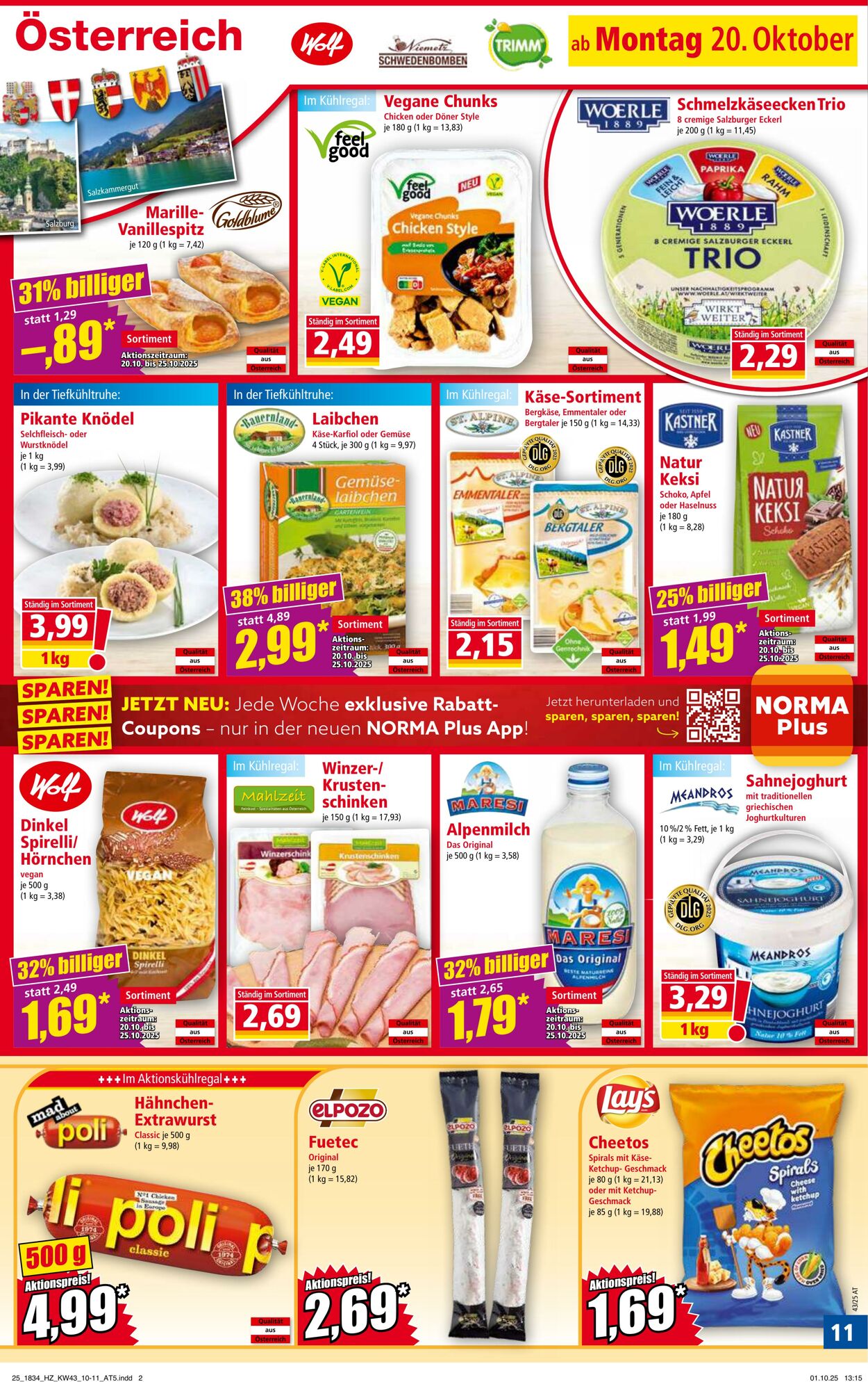 Prospekt Norma 20.10.2025 - 26.10.2025