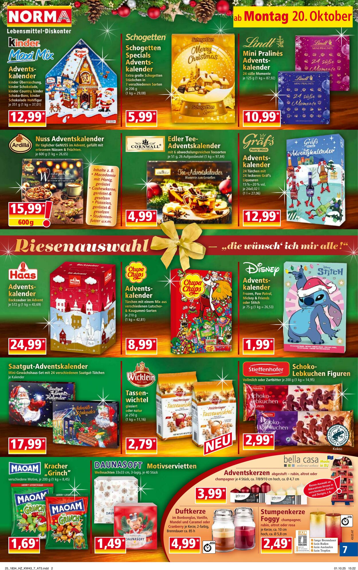 Prospekt Norma 20.10.2025 - 26.10.2025