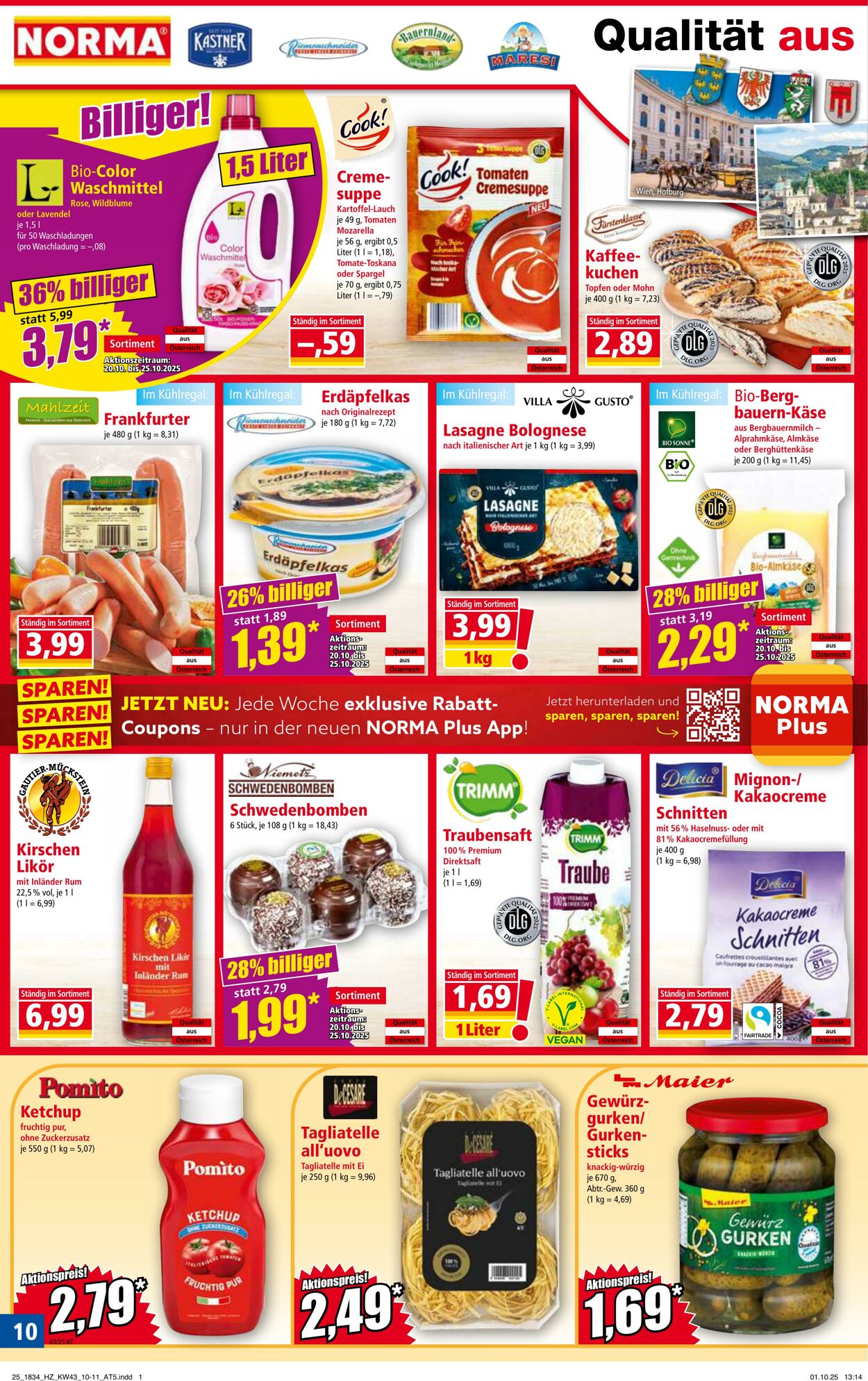 Prospekt Norma 20.10.2025 - 26.10.2025