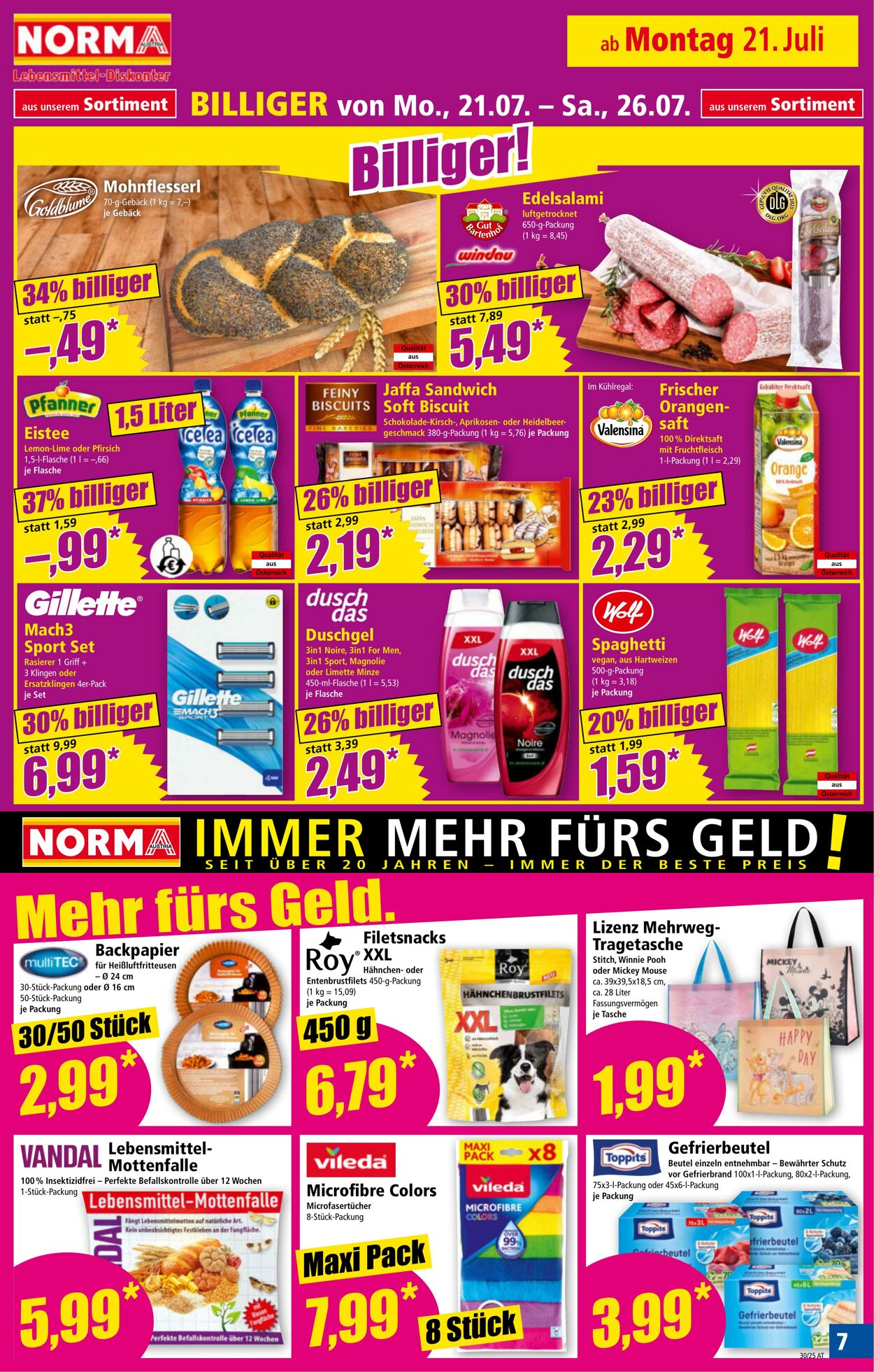Prospekt Norma 21.07.2025 - 27.07.2025