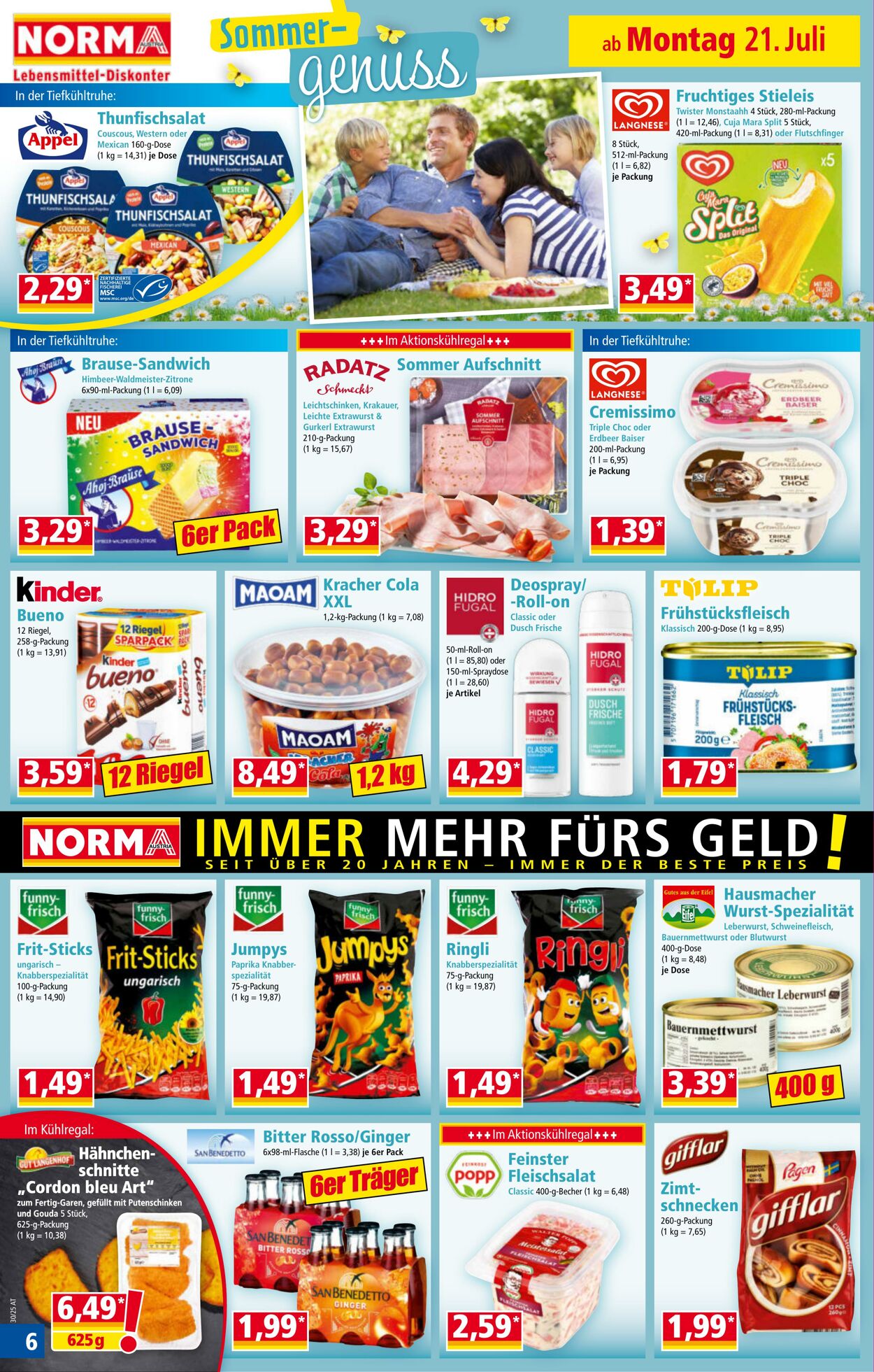 Prospekt Norma 21.07.2025 - 27.07.2025