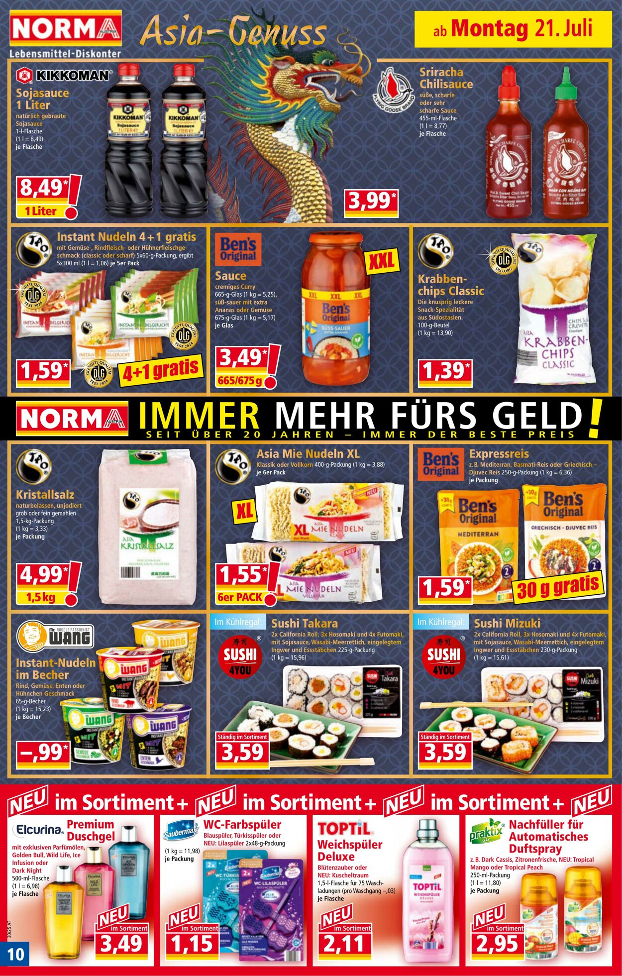 Prospekt Norma 21.07.2025 - 27.07.2025