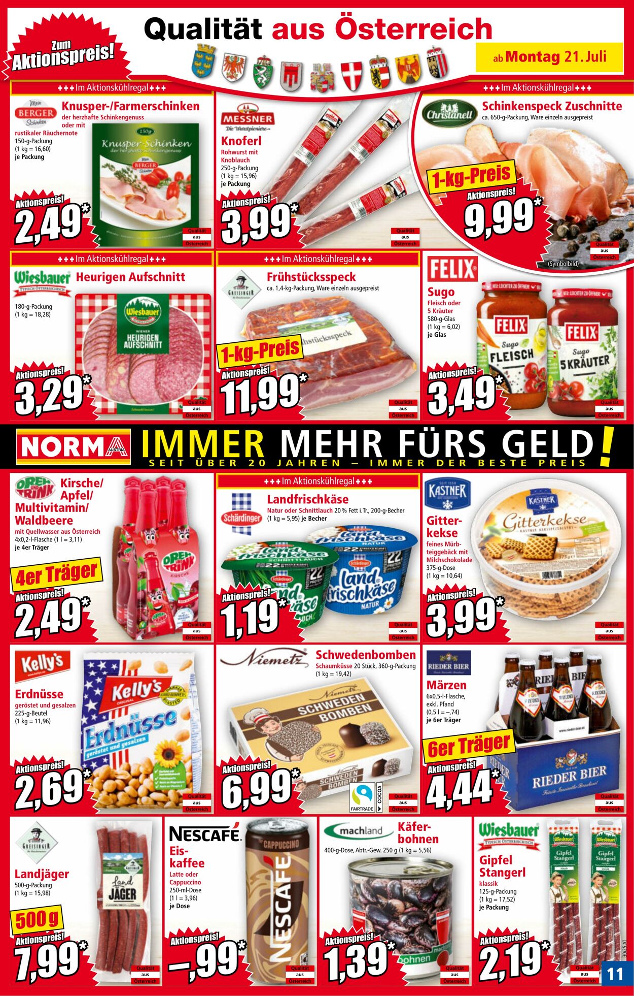 Prospekt Norma 21.07.2025 - 27.07.2025