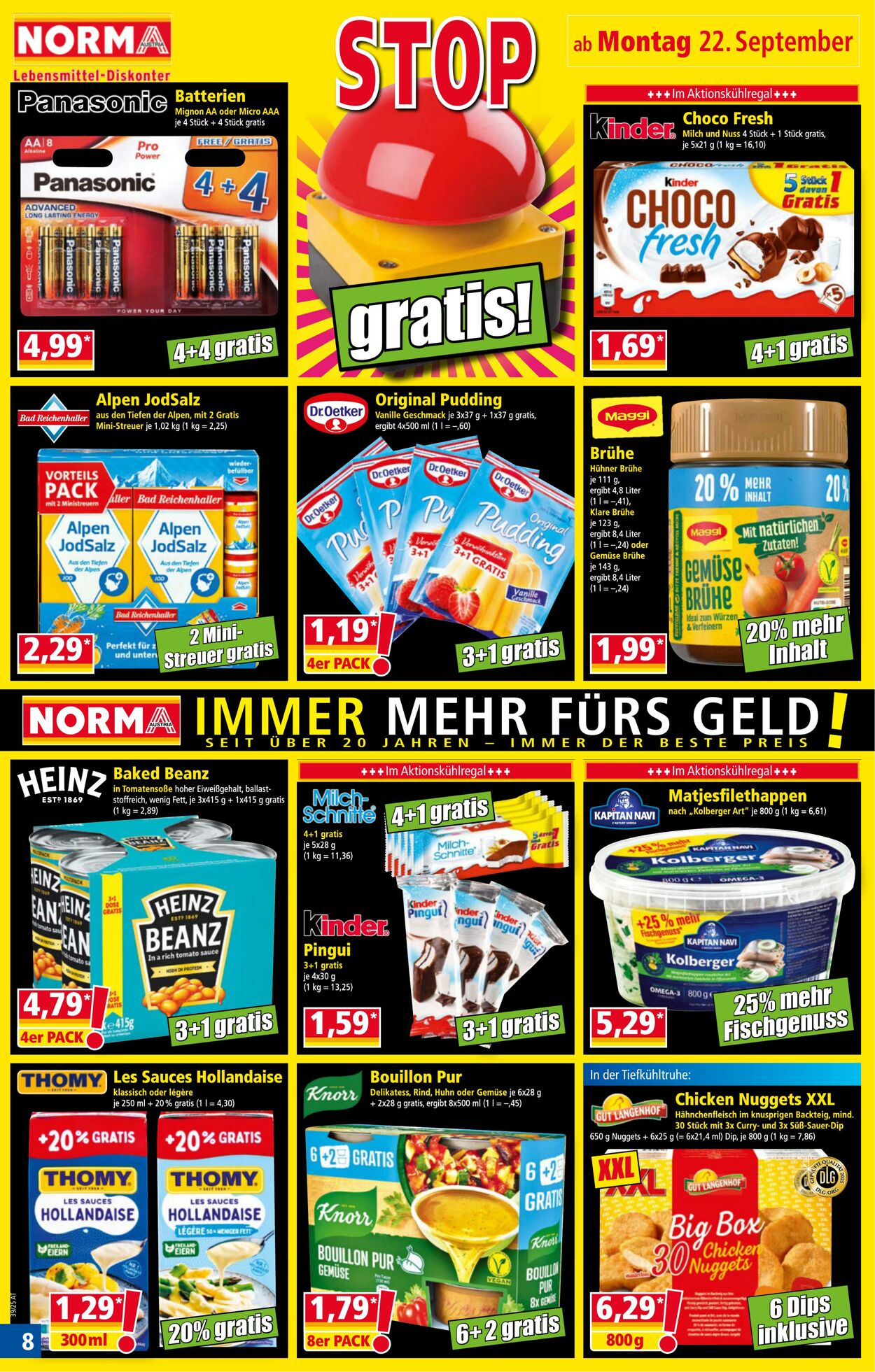Prospekt Norma 22.09.2025 - 28.09.2025