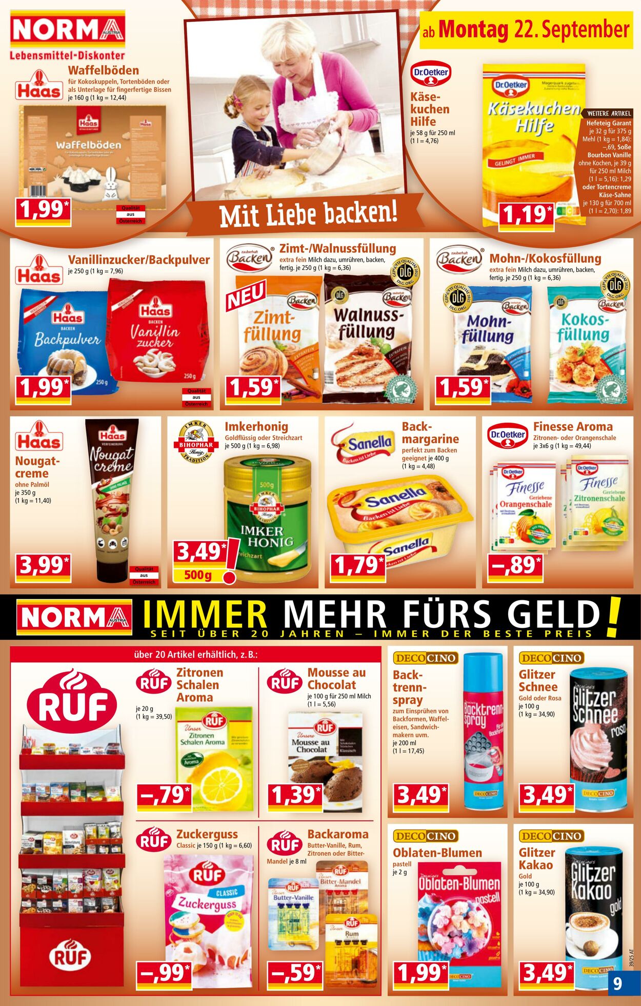 Prospekt Norma 22.09.2025 - 28.09.2025