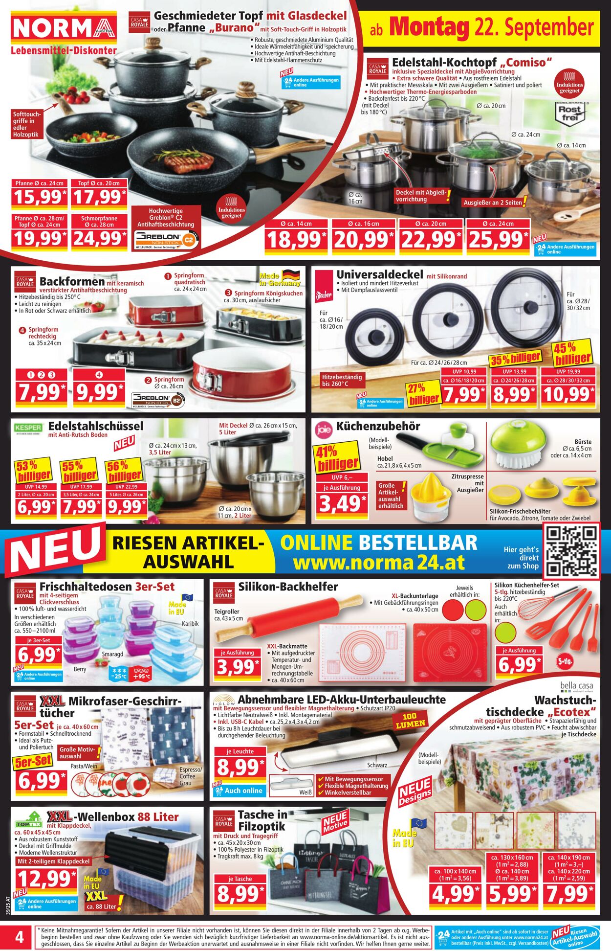 Prospekt Norma 22.09.2025 - 28.09.2025