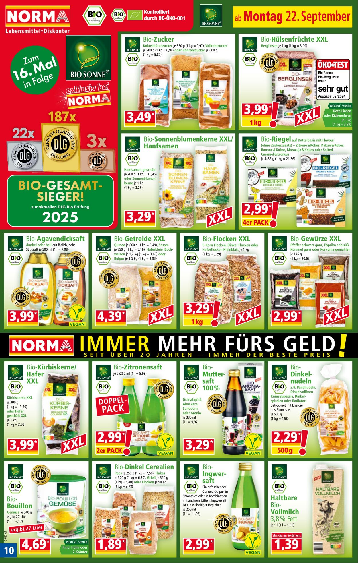 Prospekt Norma 22.09.2025 - 28.09.2025
