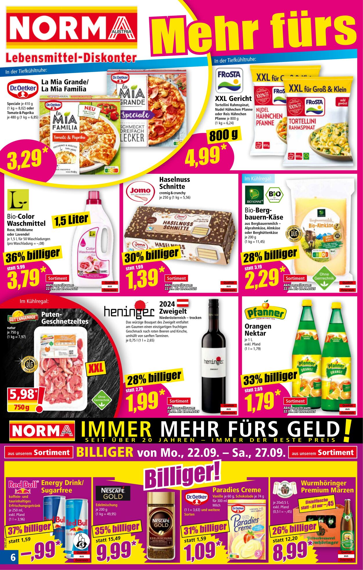 Prospekt Norma 22.09.2025 - 28.09.2025