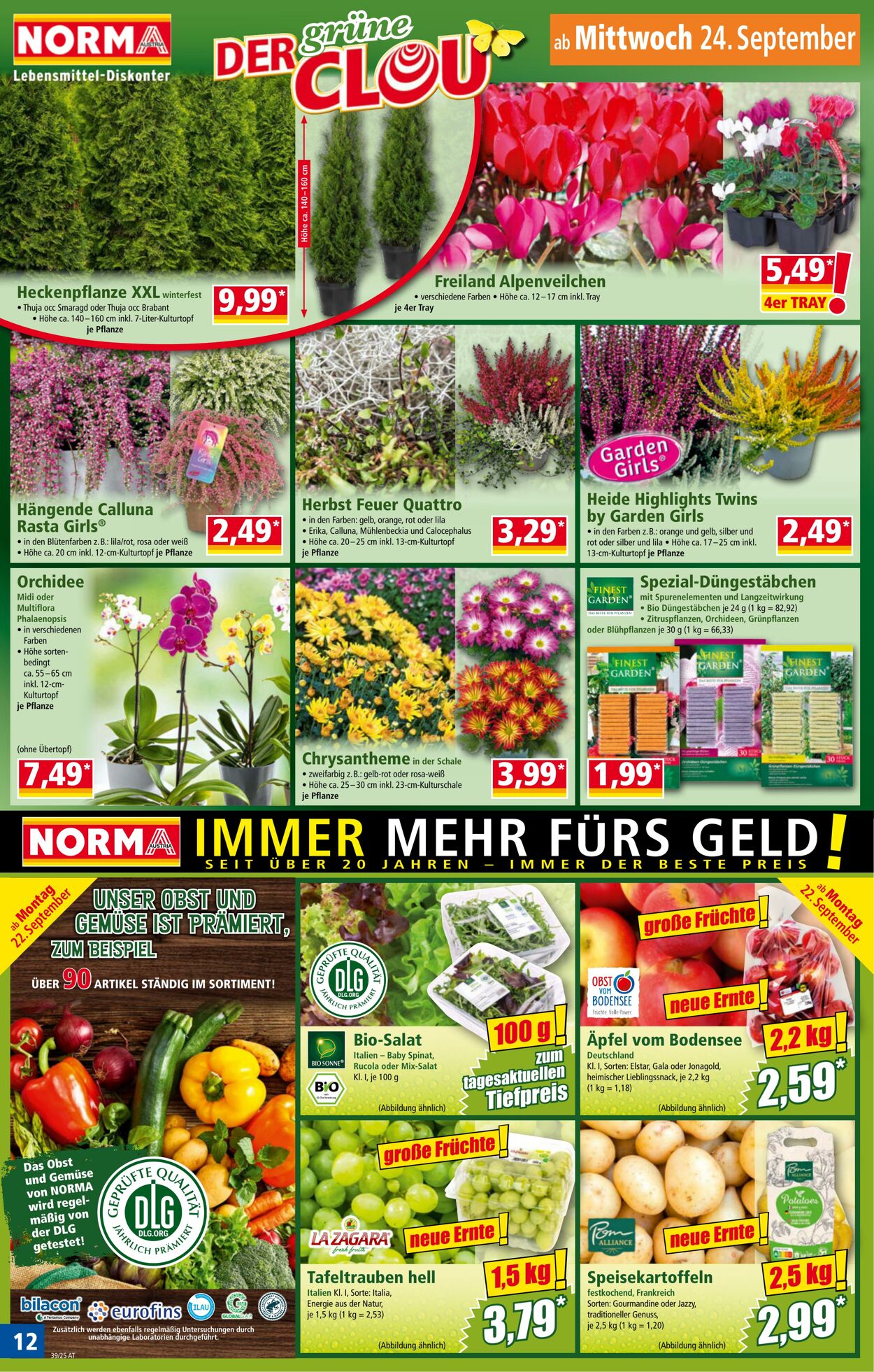Prospekt Norma 22.09.2025 - 28.09.2025