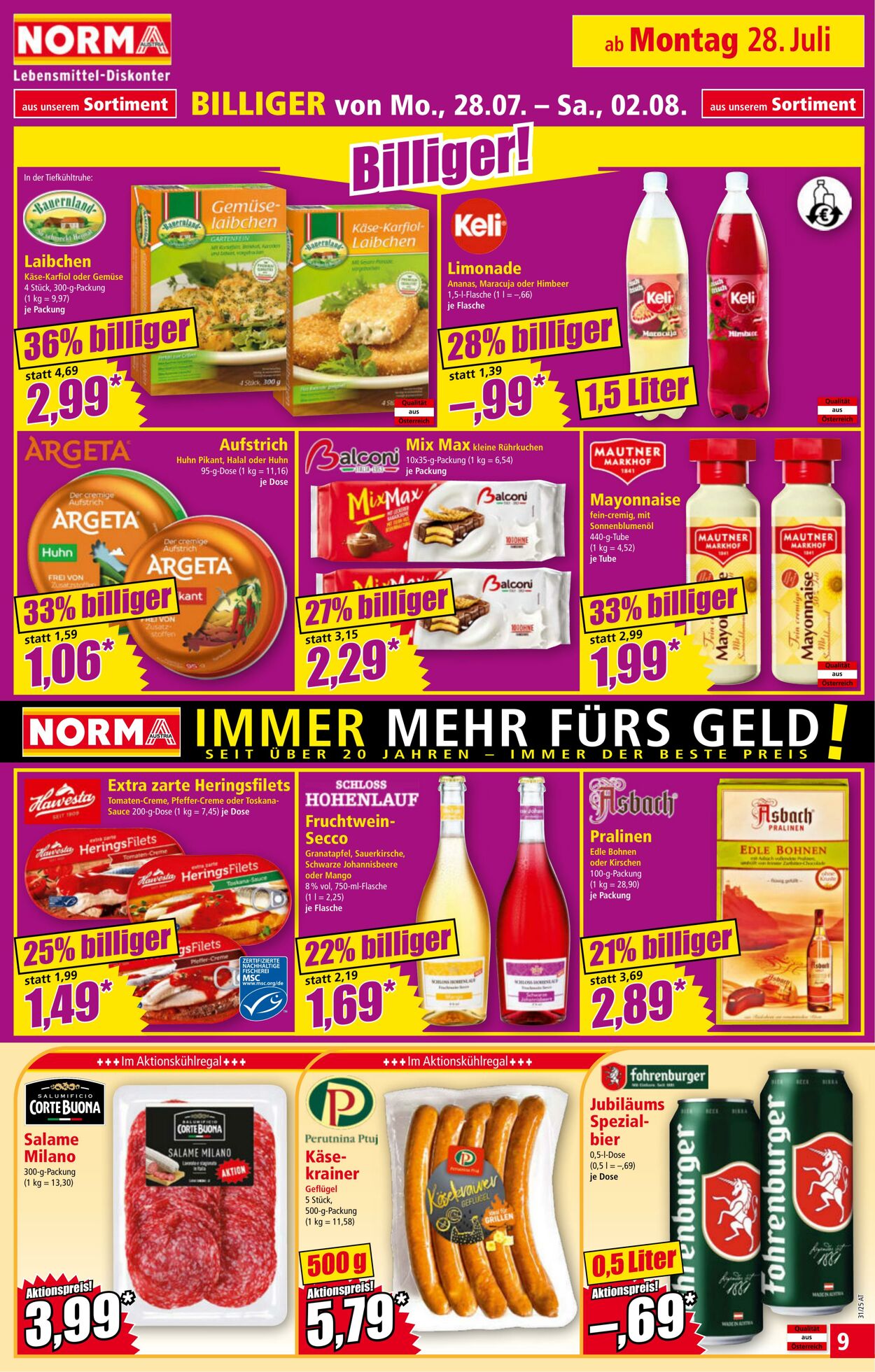 Prospekt Norma 28.07.2025 - 03.08.2025