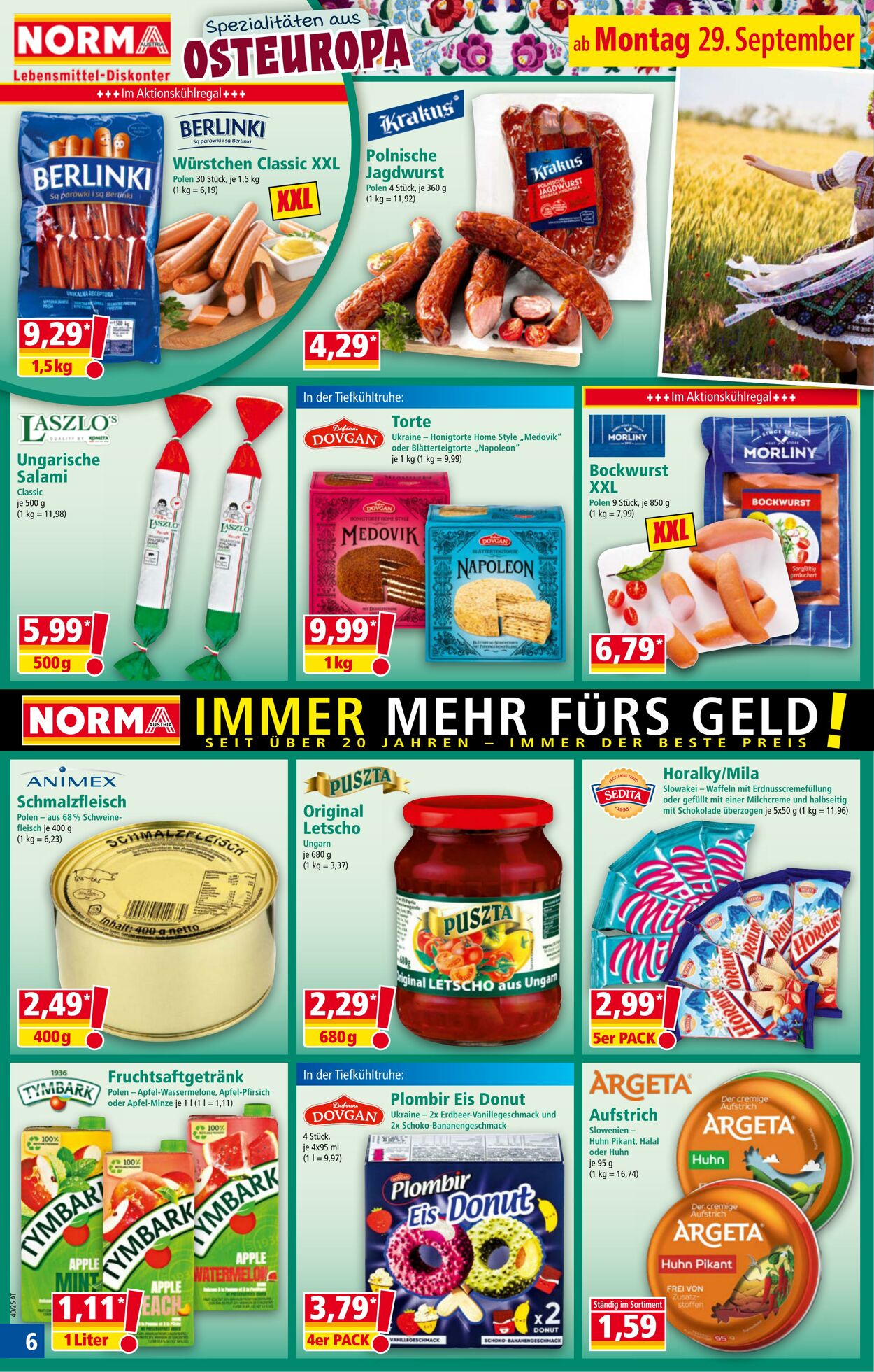 Prospekt Norma 29.09.2025 - 05.10.2025