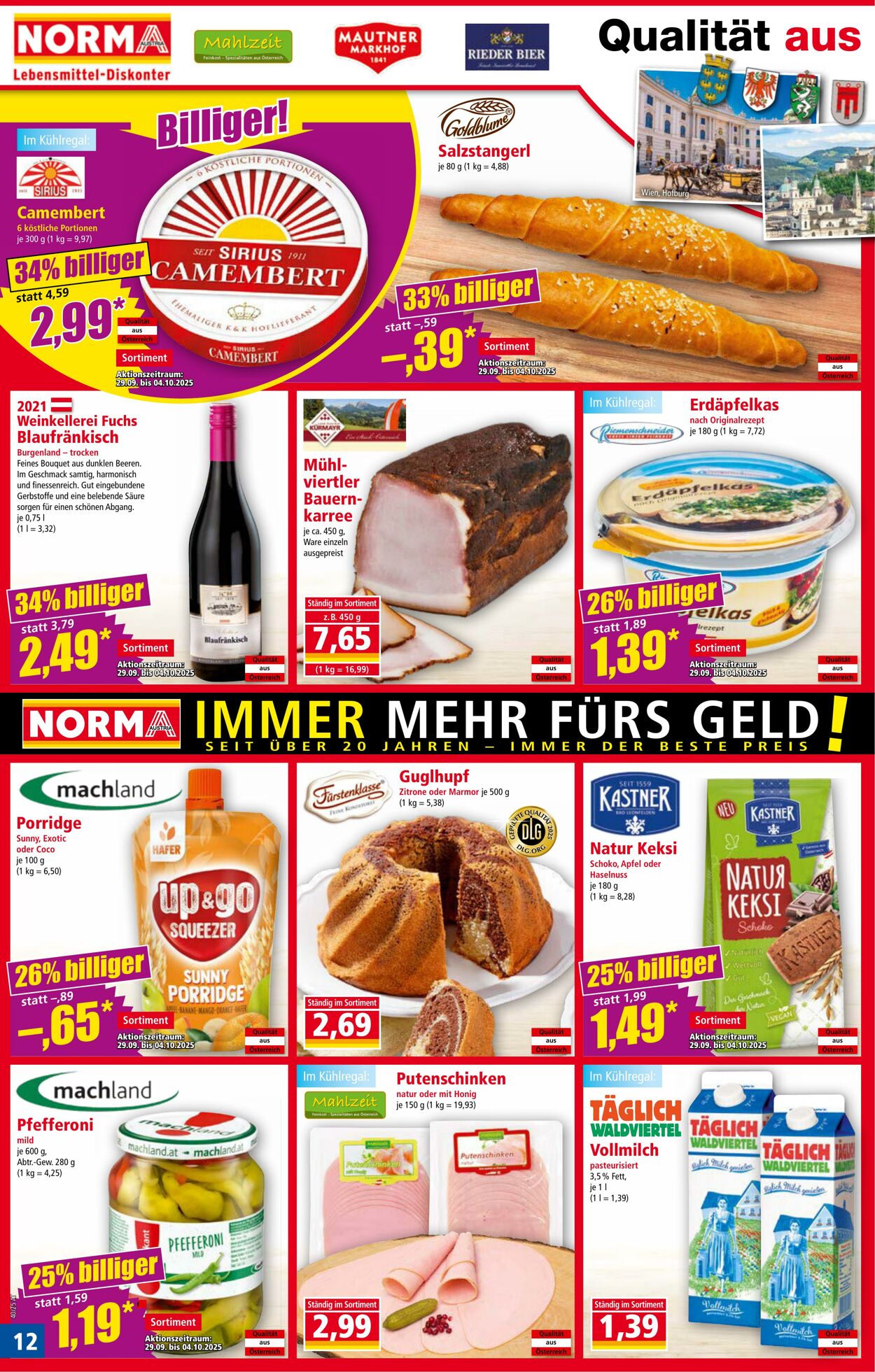Prospekt Norma 29.09.2025 - 05.10.2025