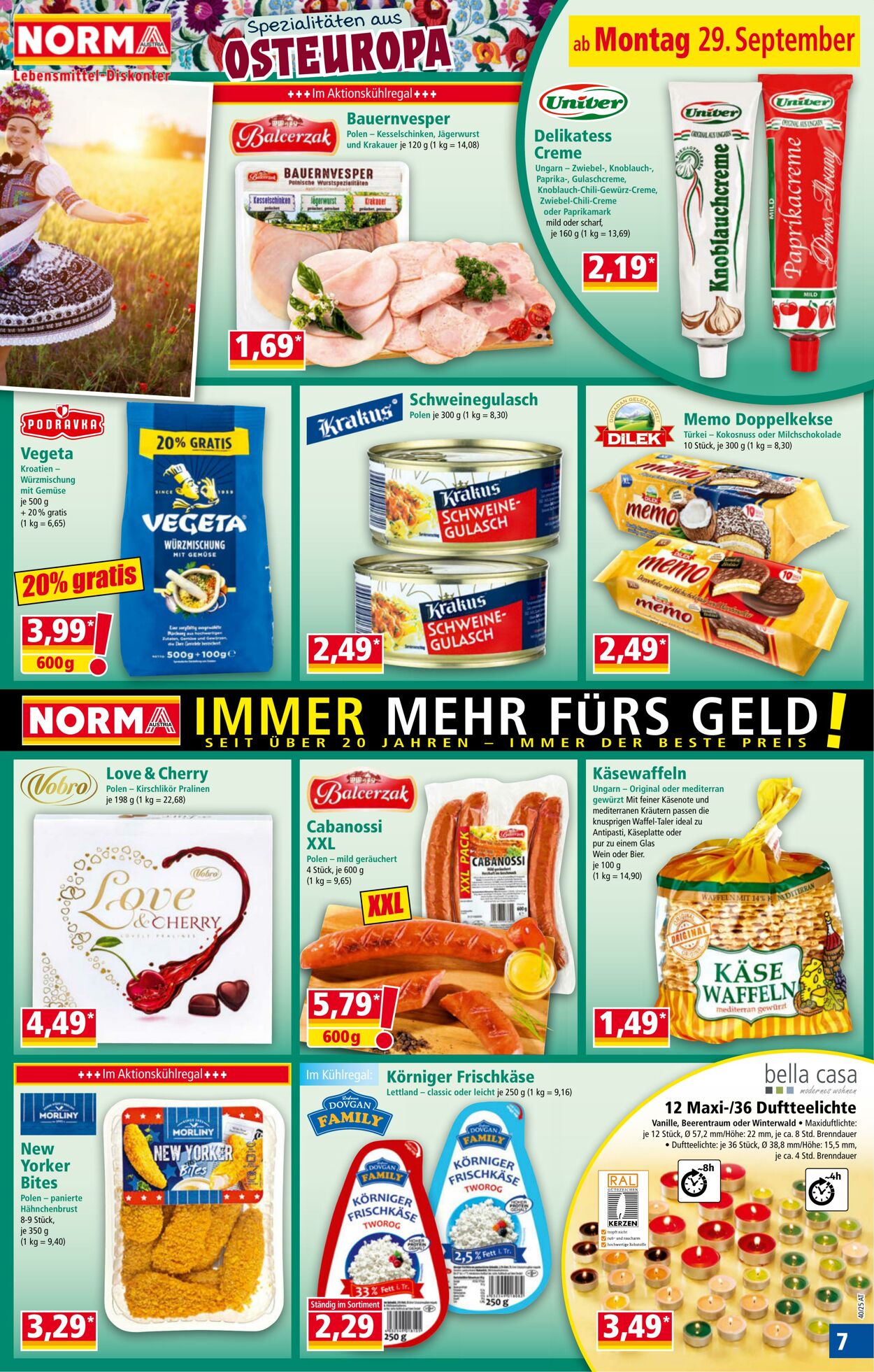 Prospekt Norma 29.09.2025 - 05.10.2025