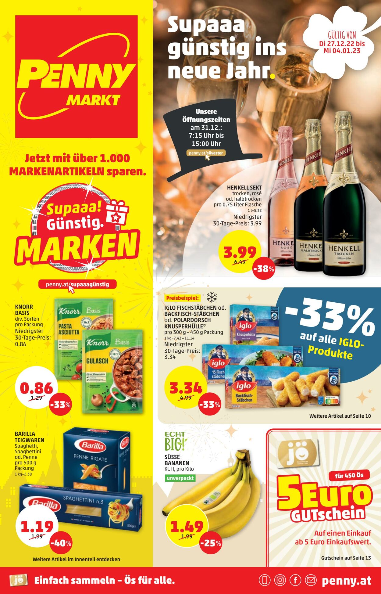 Prospekt Penny Markt 27.12.2022 - 04.01.2023