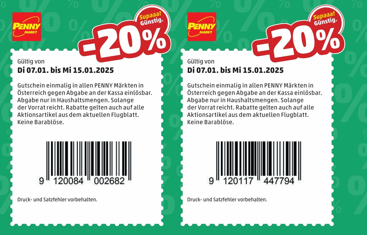 Prospekt Penny Markt 06.01.2025 - 12.01.2025